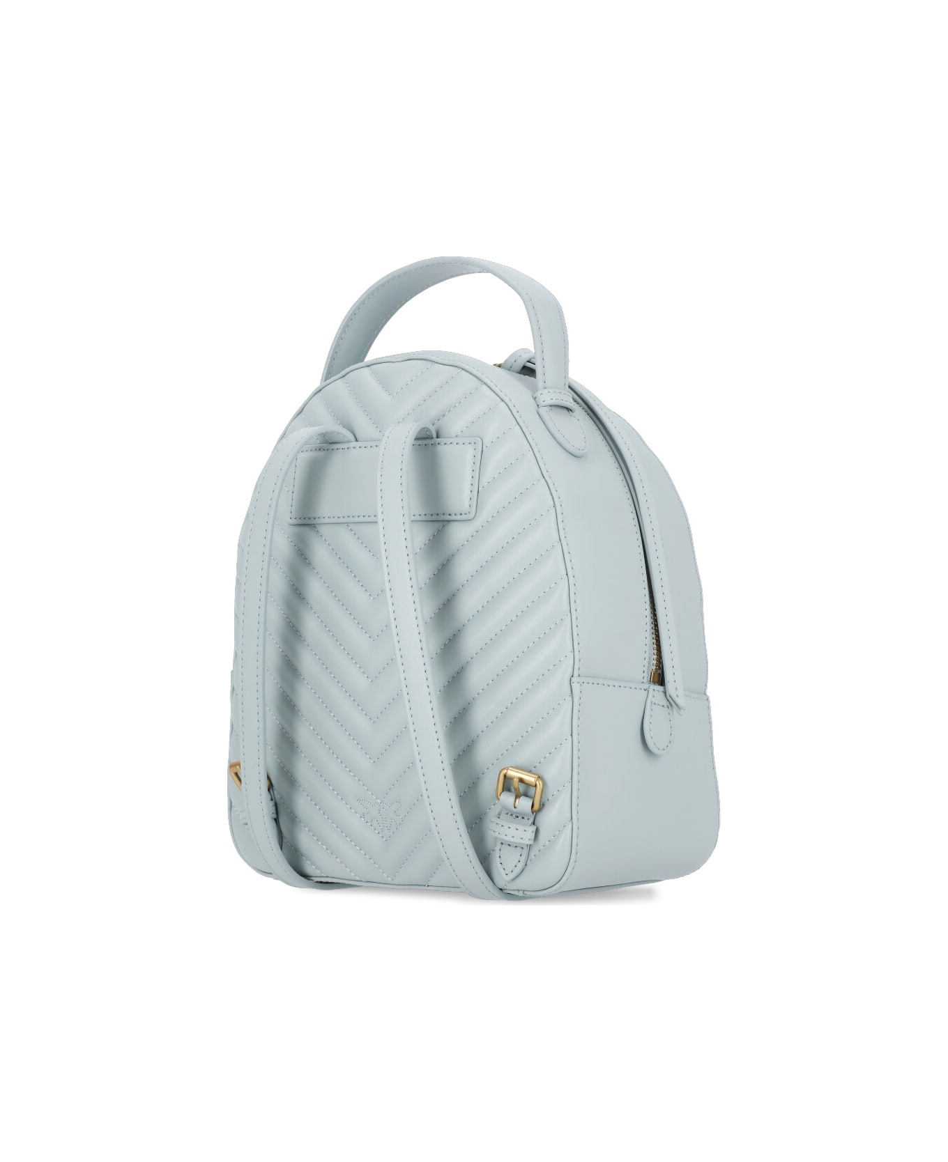 Pinko Love Birds Quilted Backpack Pinko - Light Blue