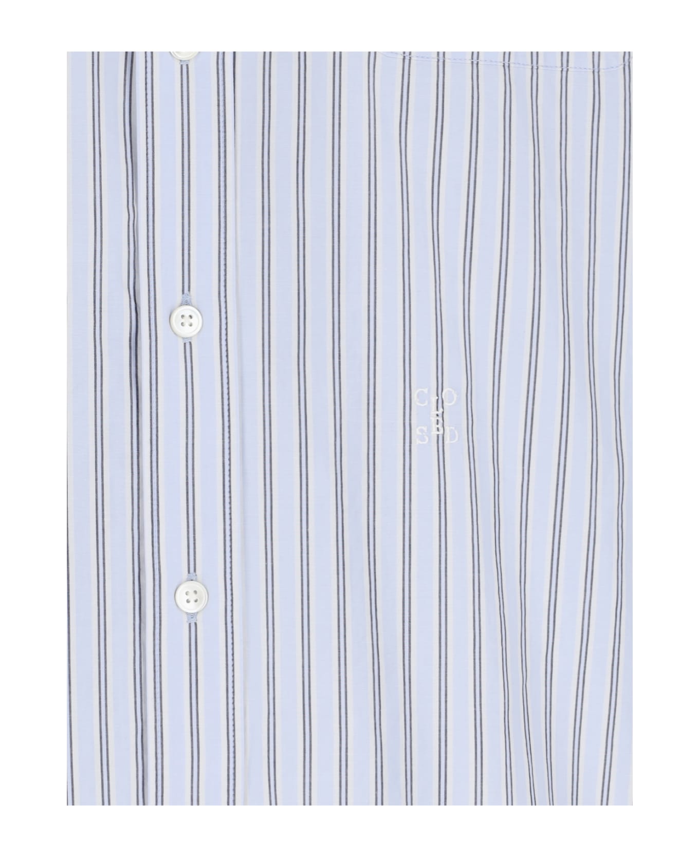 Closed Striped Shirt - Light Blue