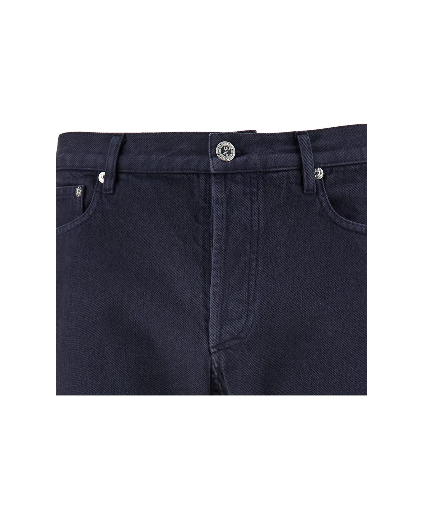 A.P.C. Grey Slim Five-pocket Jeans In Cotton Denim Man - Blu