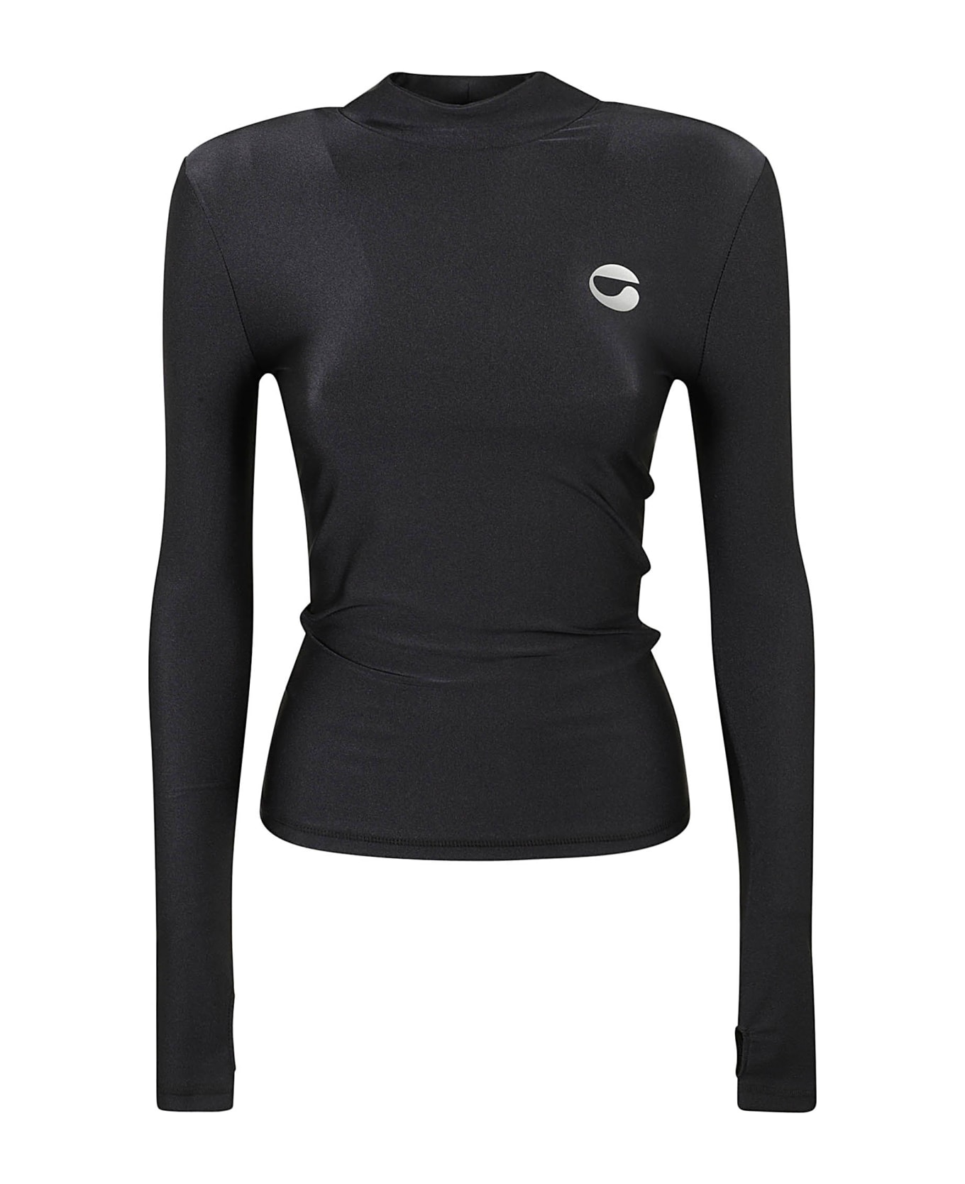 Coperni Fitted Long-sleeved Top - Black