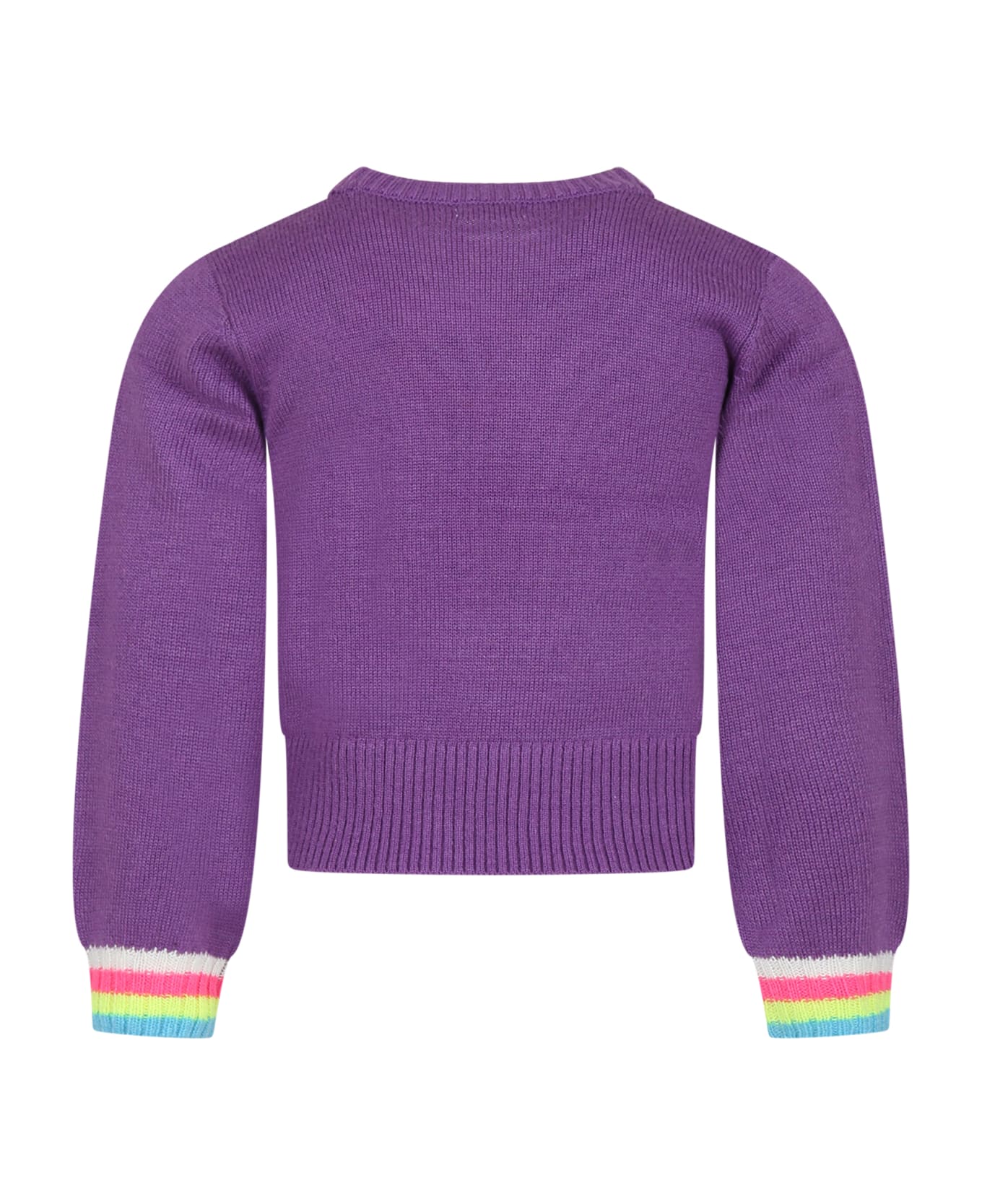 Billieblush Purple Sweater For Girl - Violet ニットウェア＆スウェットシャツ