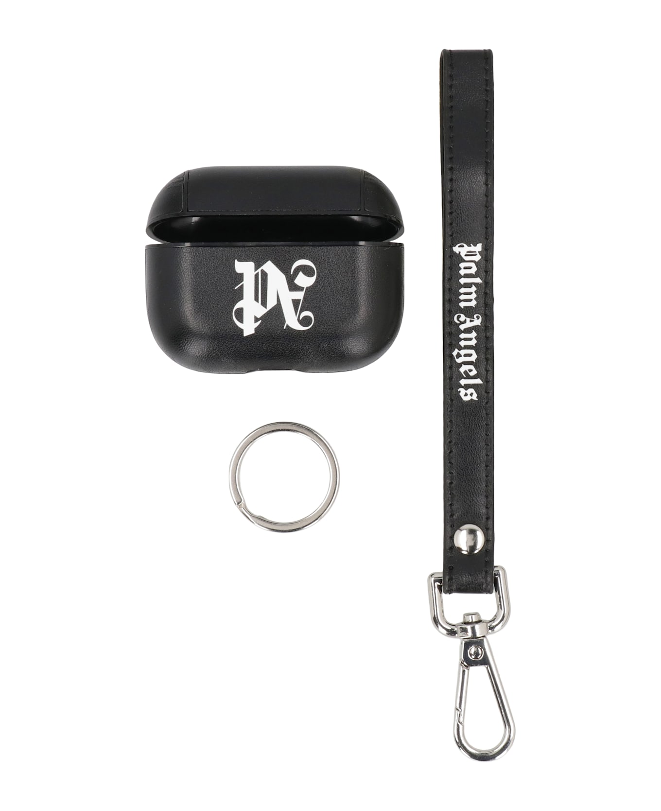 Palm Angels Airpods Case With Shoulder Strap - black