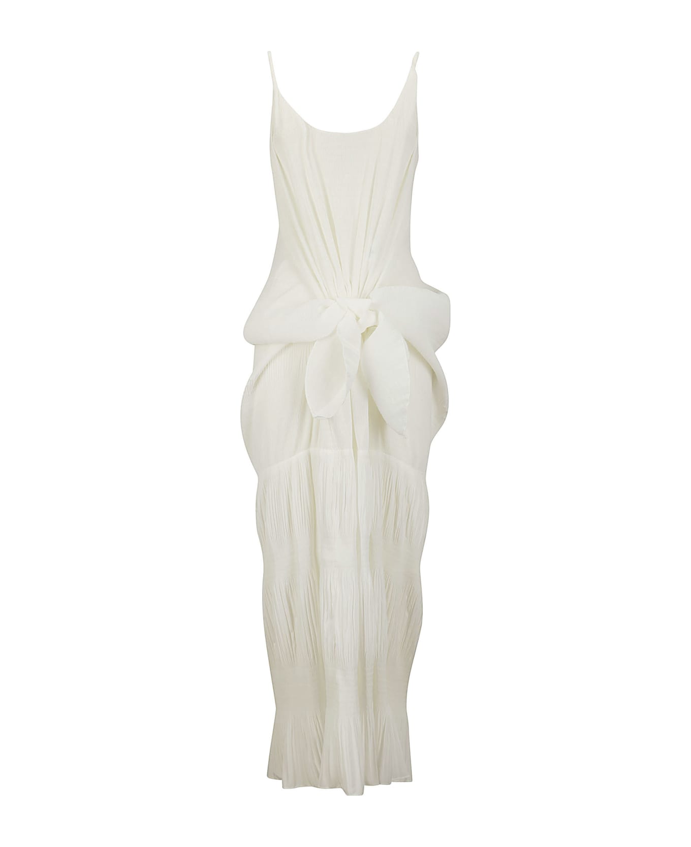 J.W. Anderson Knot Front Long Dress - OFF WHITE 