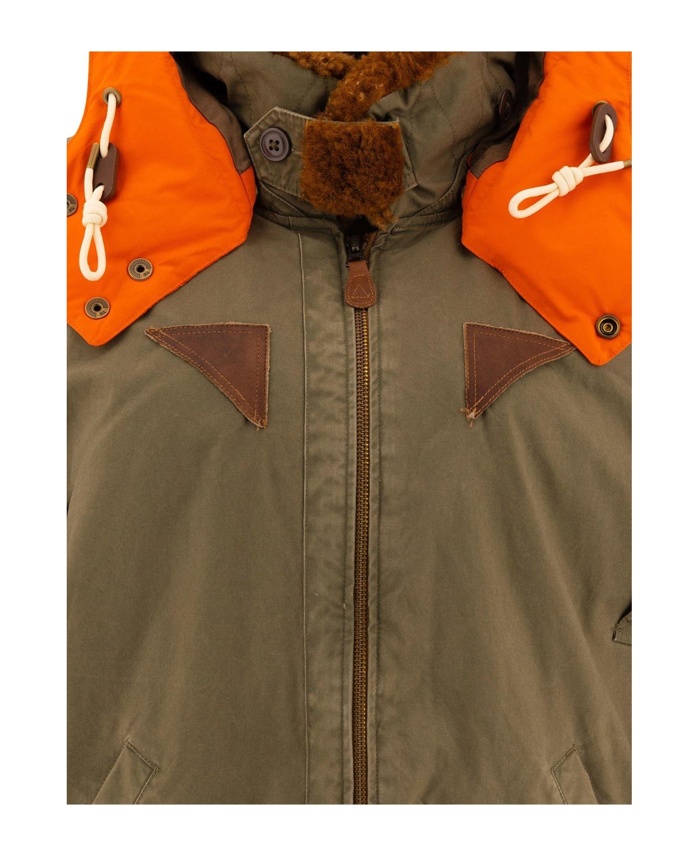 Polo Ralph Lauren Contrast Hooded Bomber Jacket - Green