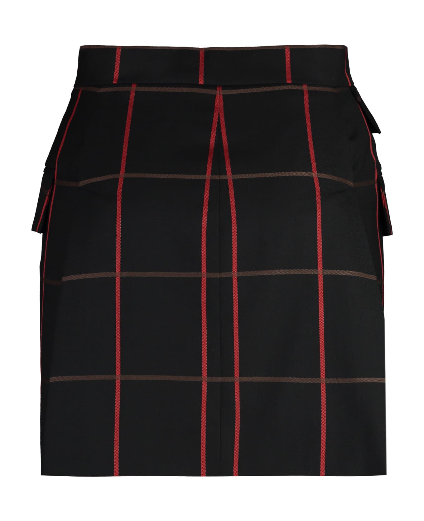 Vivienne Westwood Check Pattern Wool Skirt - black スカート