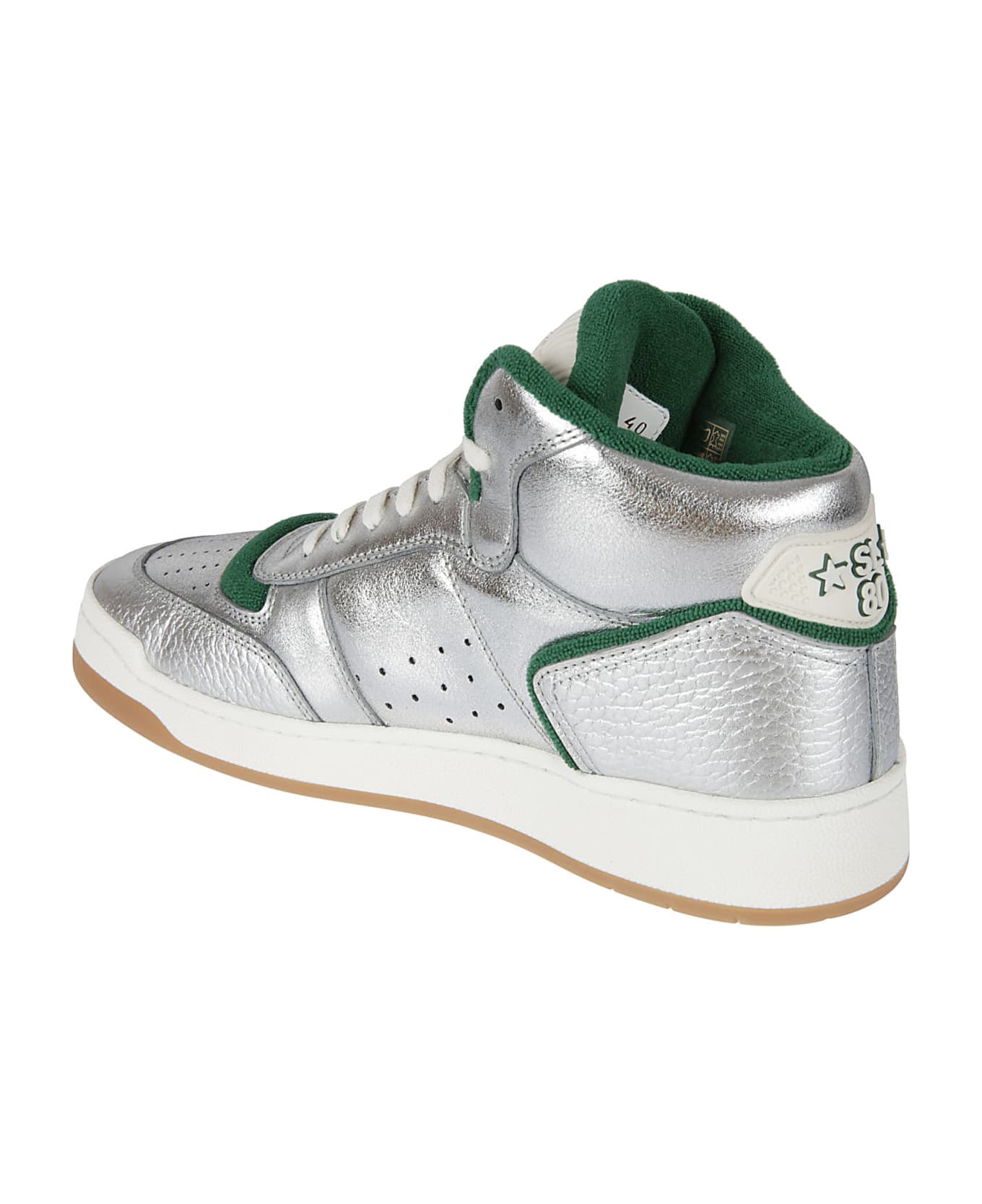 Saint Laurent Sl/80 Sneakers - Silver/Black
