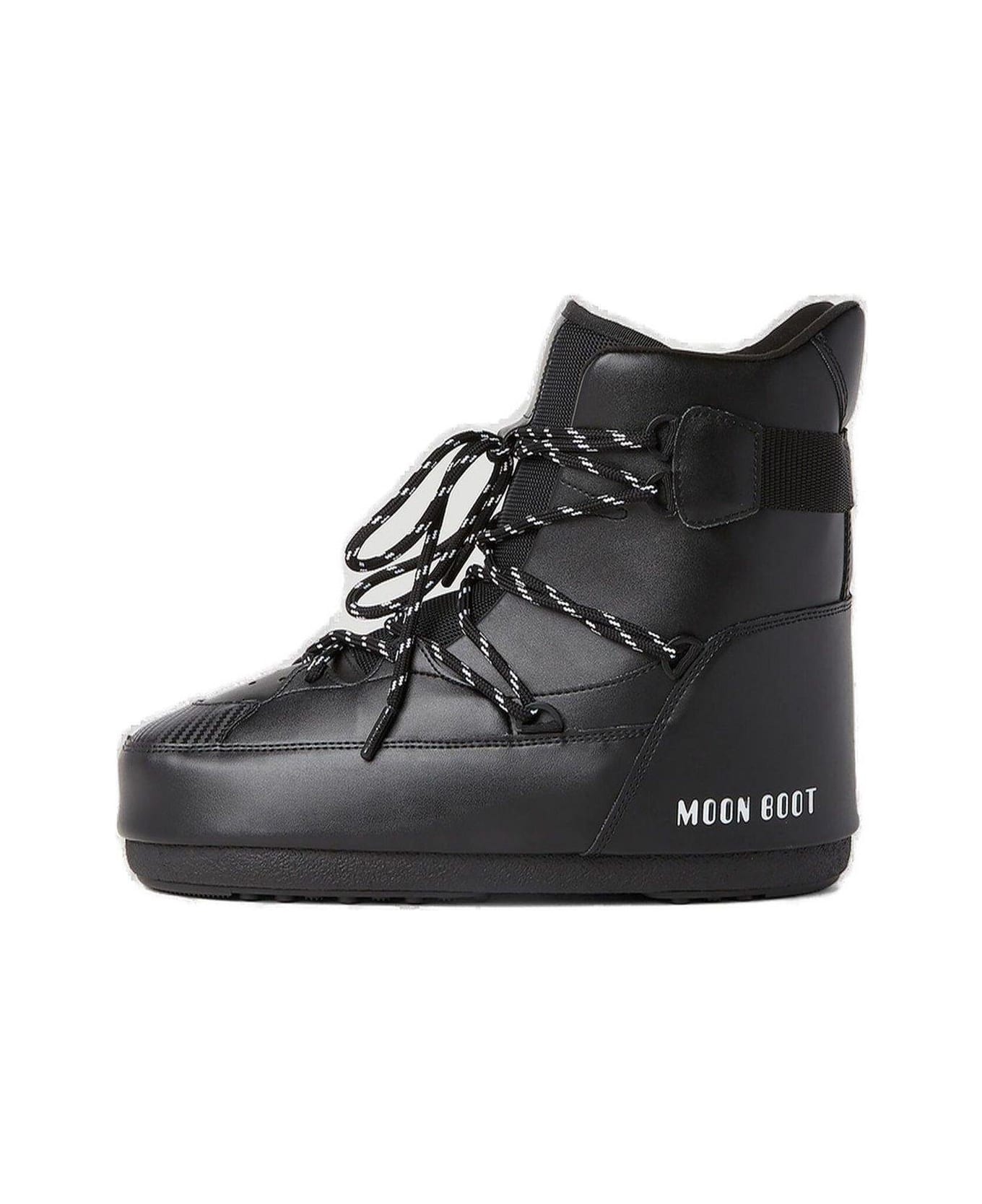Moon Boot Sneaker Mid Snow Boots - BLACK
