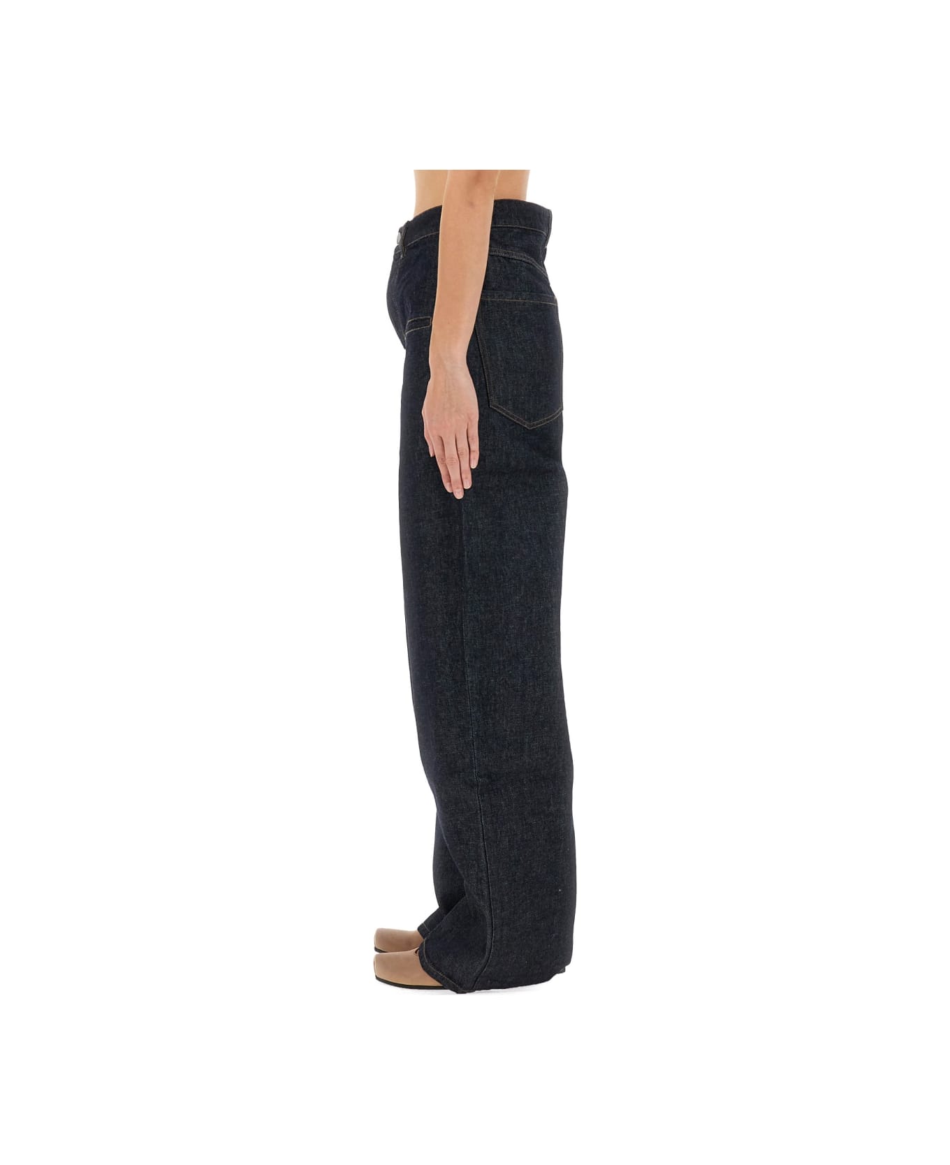 Uma Wang Denim "ball" Pants - BLUE