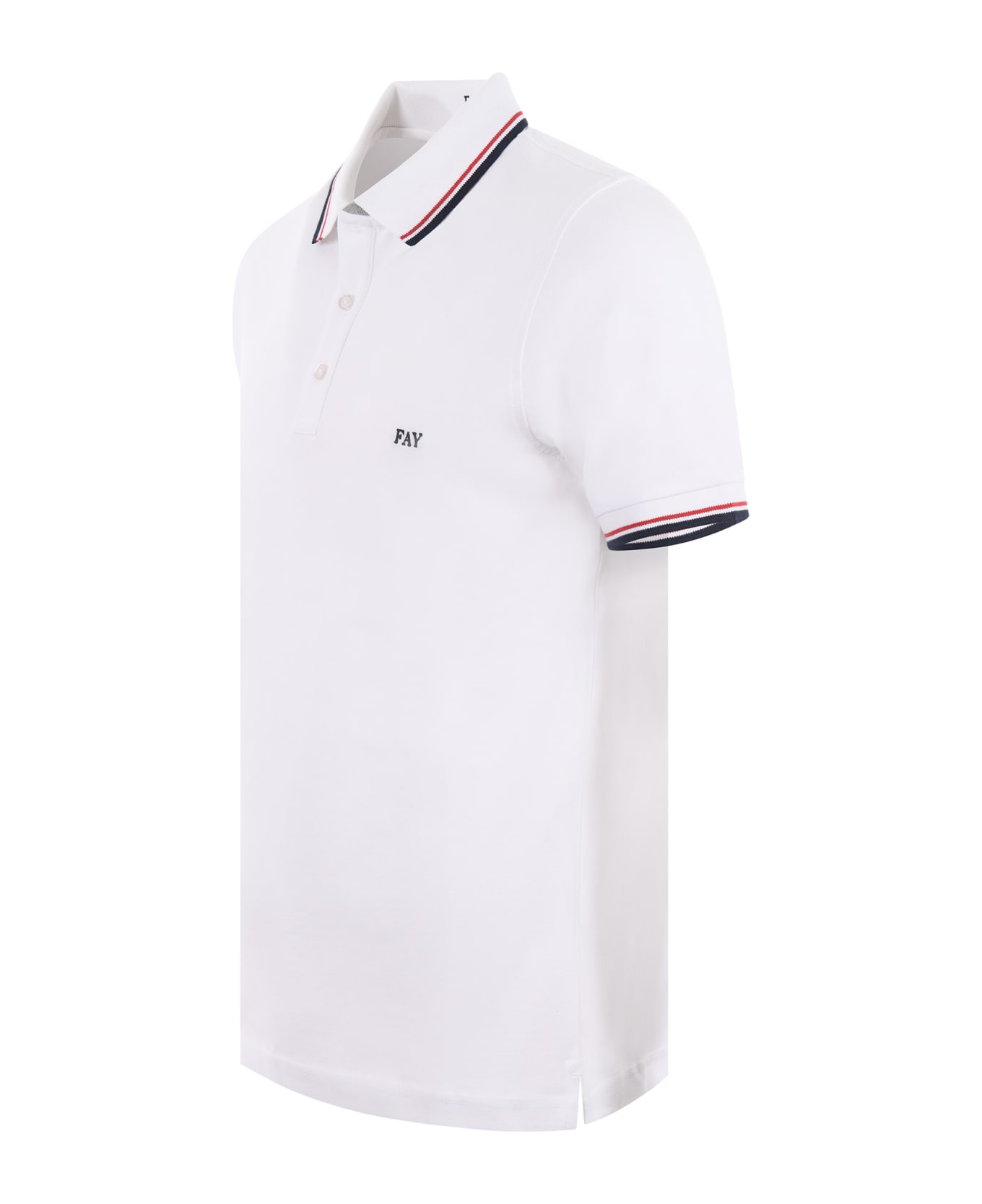 Fay Classic Polo Shirt - WHITE