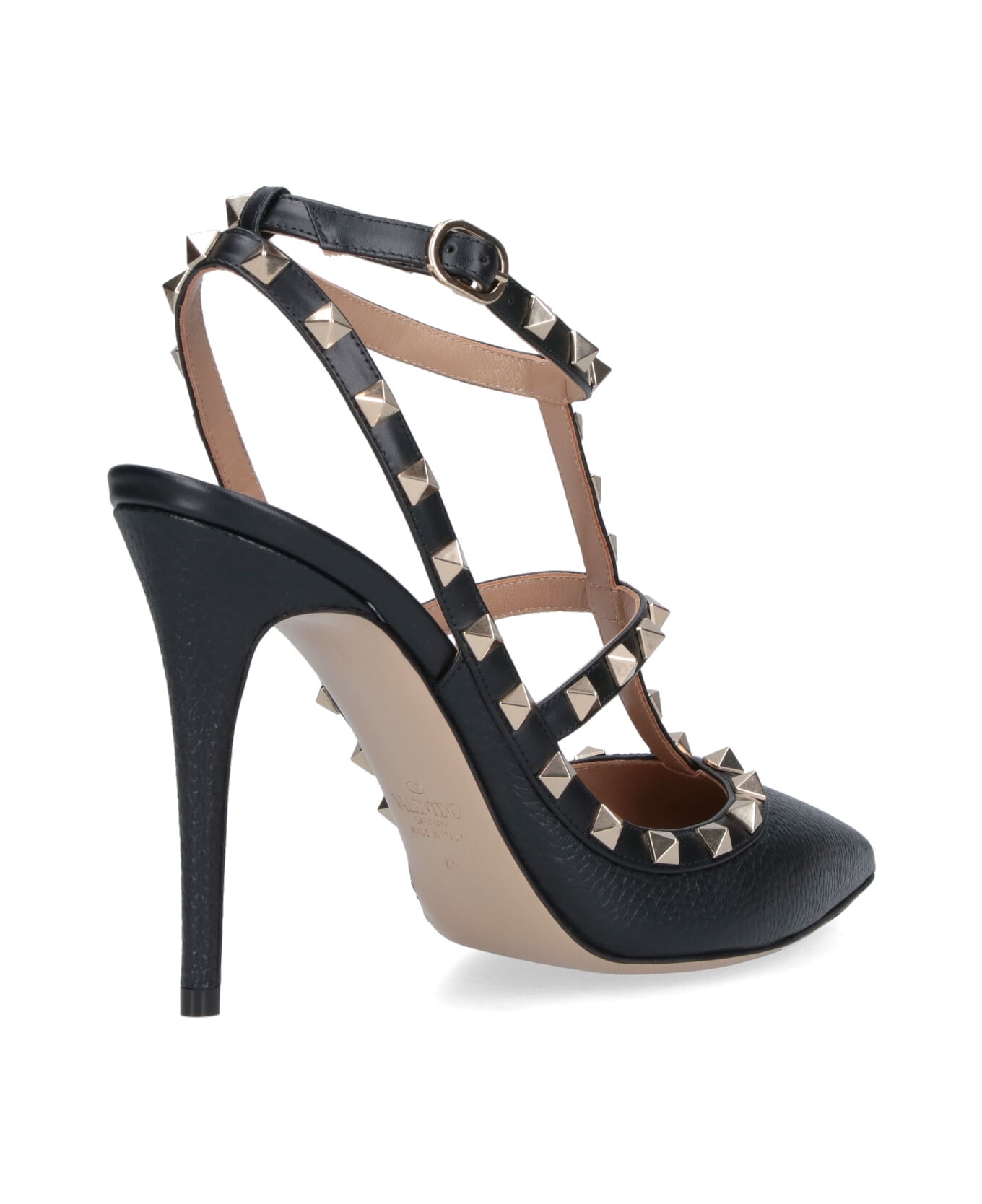 Valentino Garavani 
rockstud 100
 Slingback Pumps - Black  