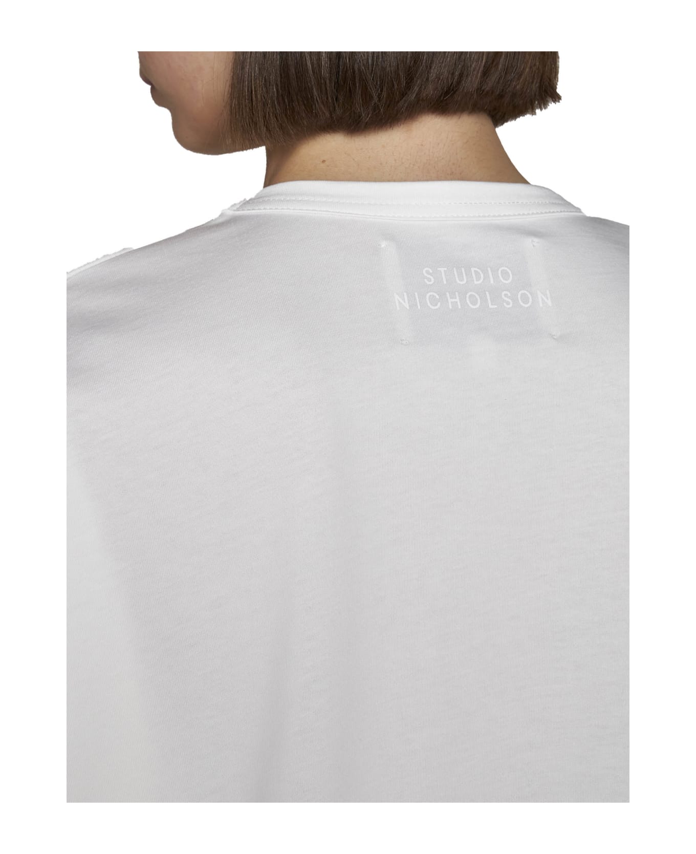 Studio Nicholson T-Shirt - Optic white フリース