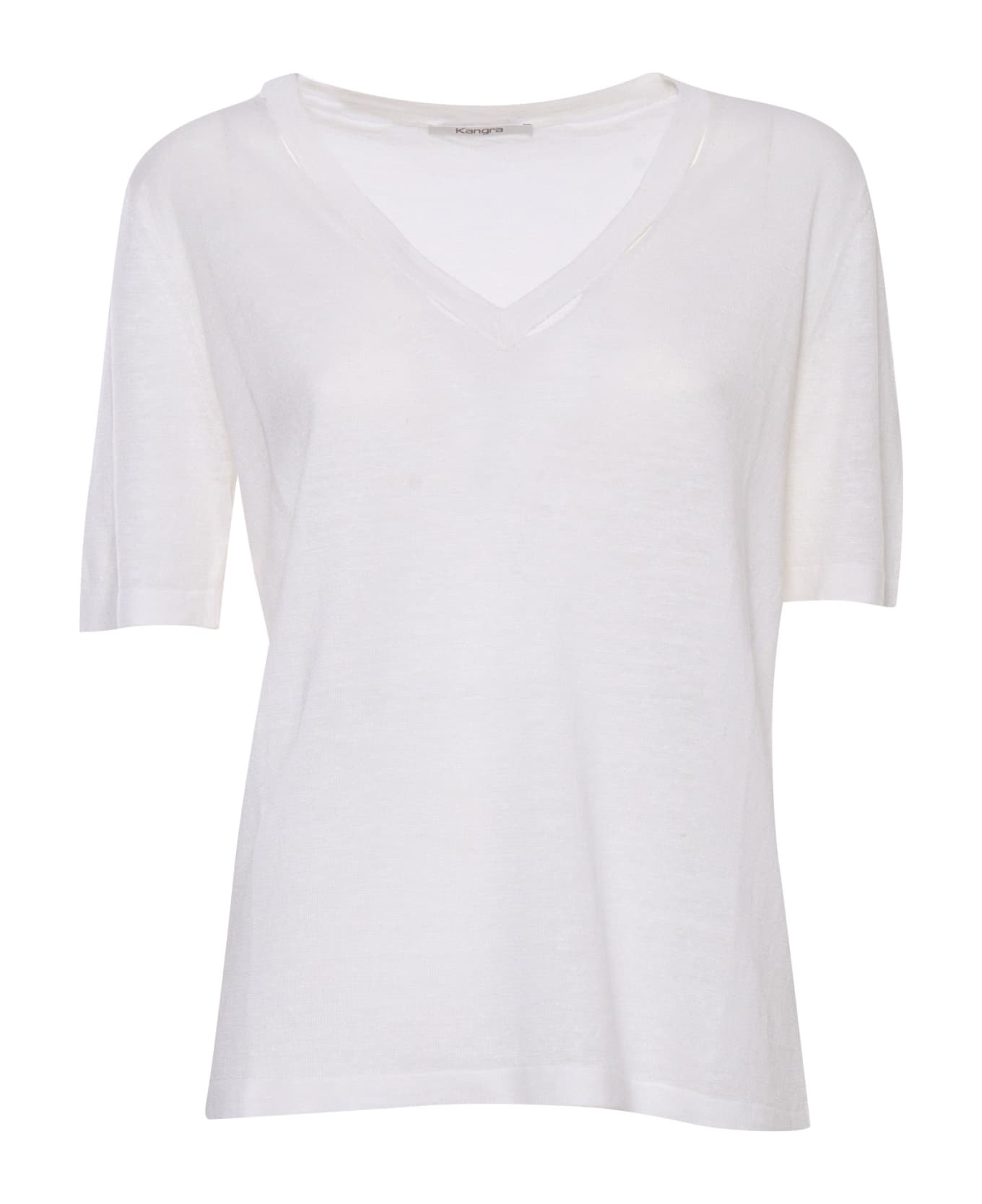 Kangra White Short-sleeved Shirt - WHITE