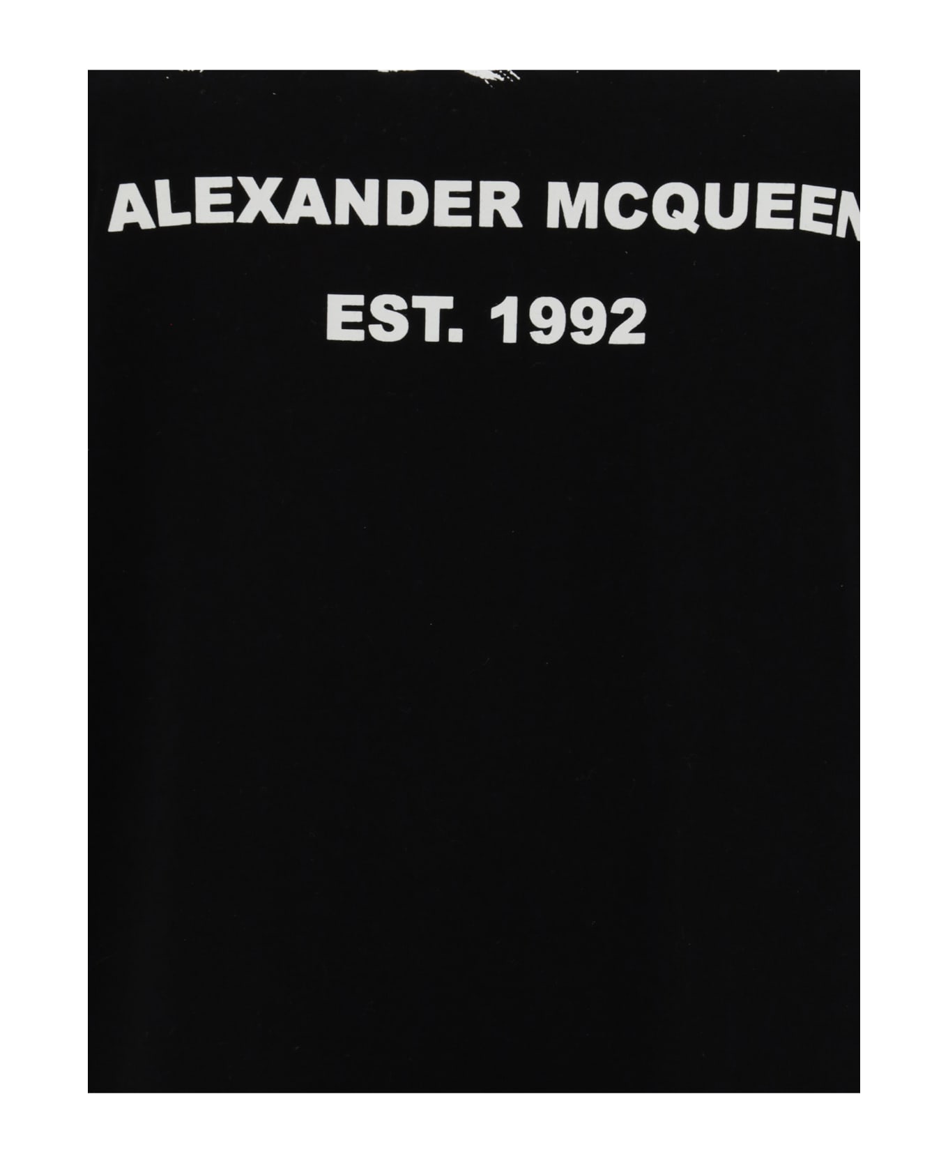 Alexander McQueen Graffito Logo Print T-shirt - Black Tシャツ