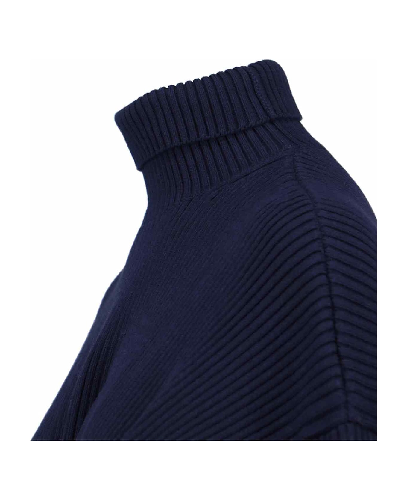 Balenciaga Knitted Midi Dress - Blue