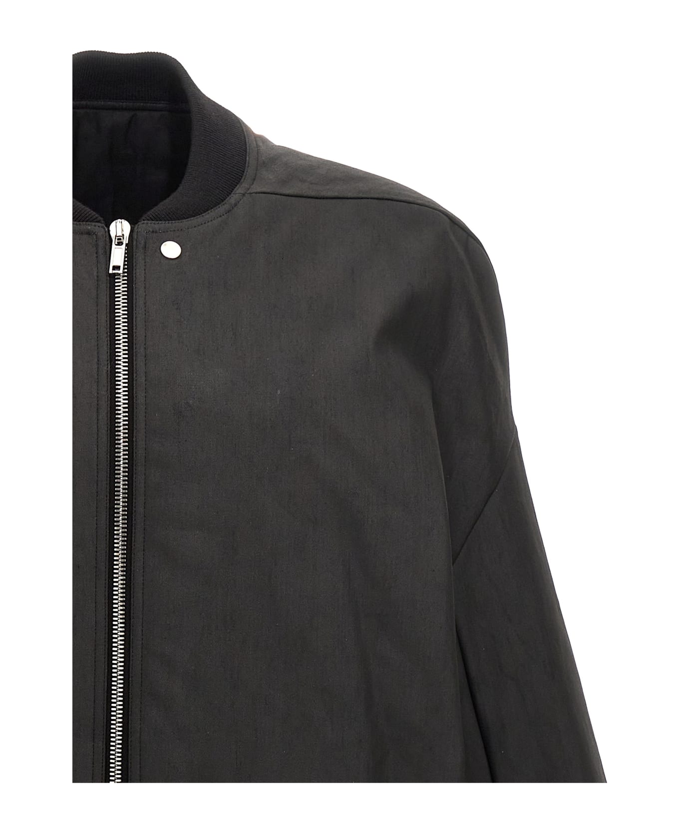 Rick Owens 'jumbo Peter Flight' Jacket - Black