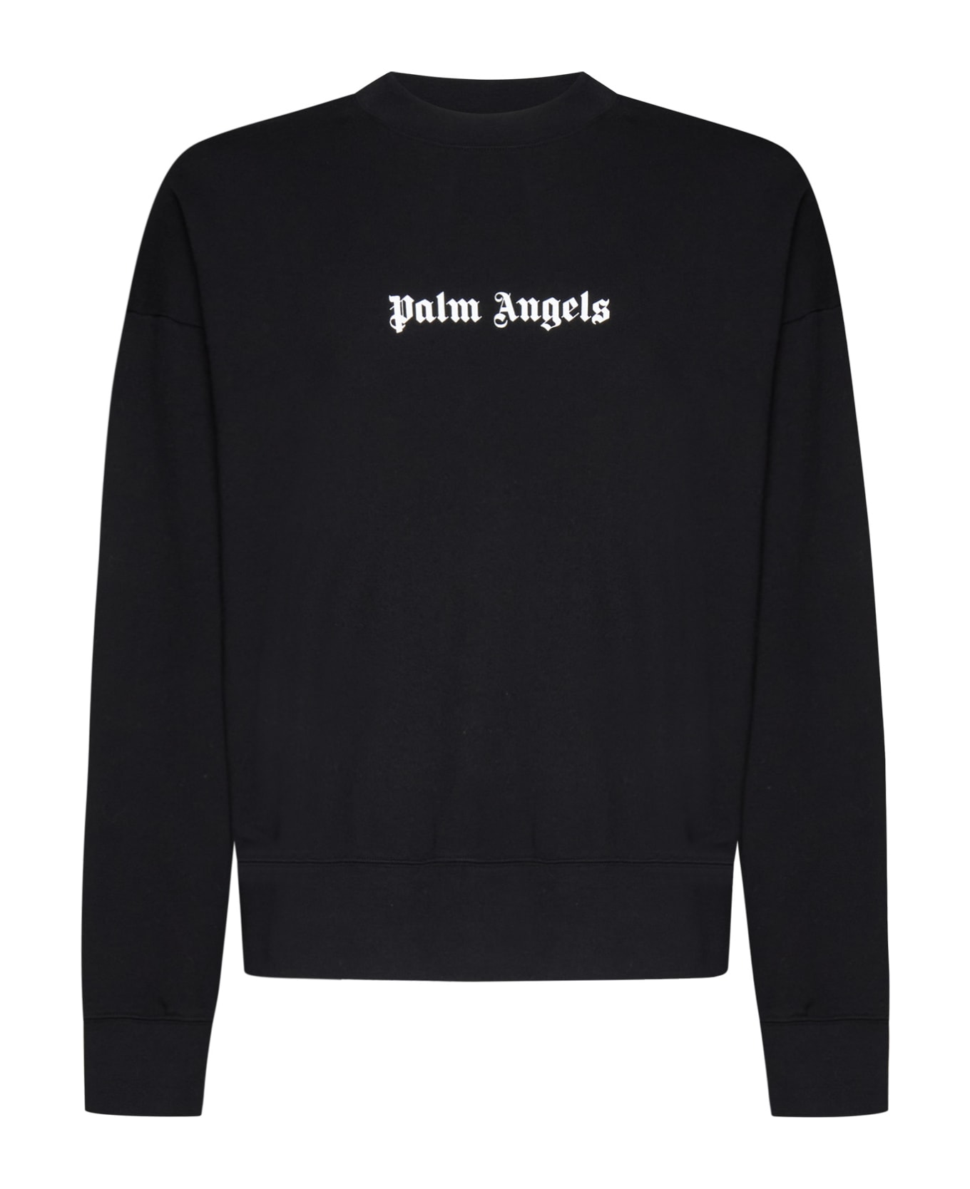 Palm Angels Classic Logo Crewneck Sweatshirt - Black