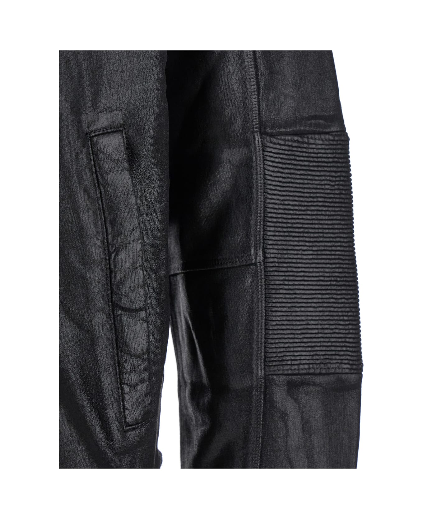 Dsquared2 Black Biker Jacket With Zip Closure And Twinbro Logo Imprinted On The Back In Leather Man - Black