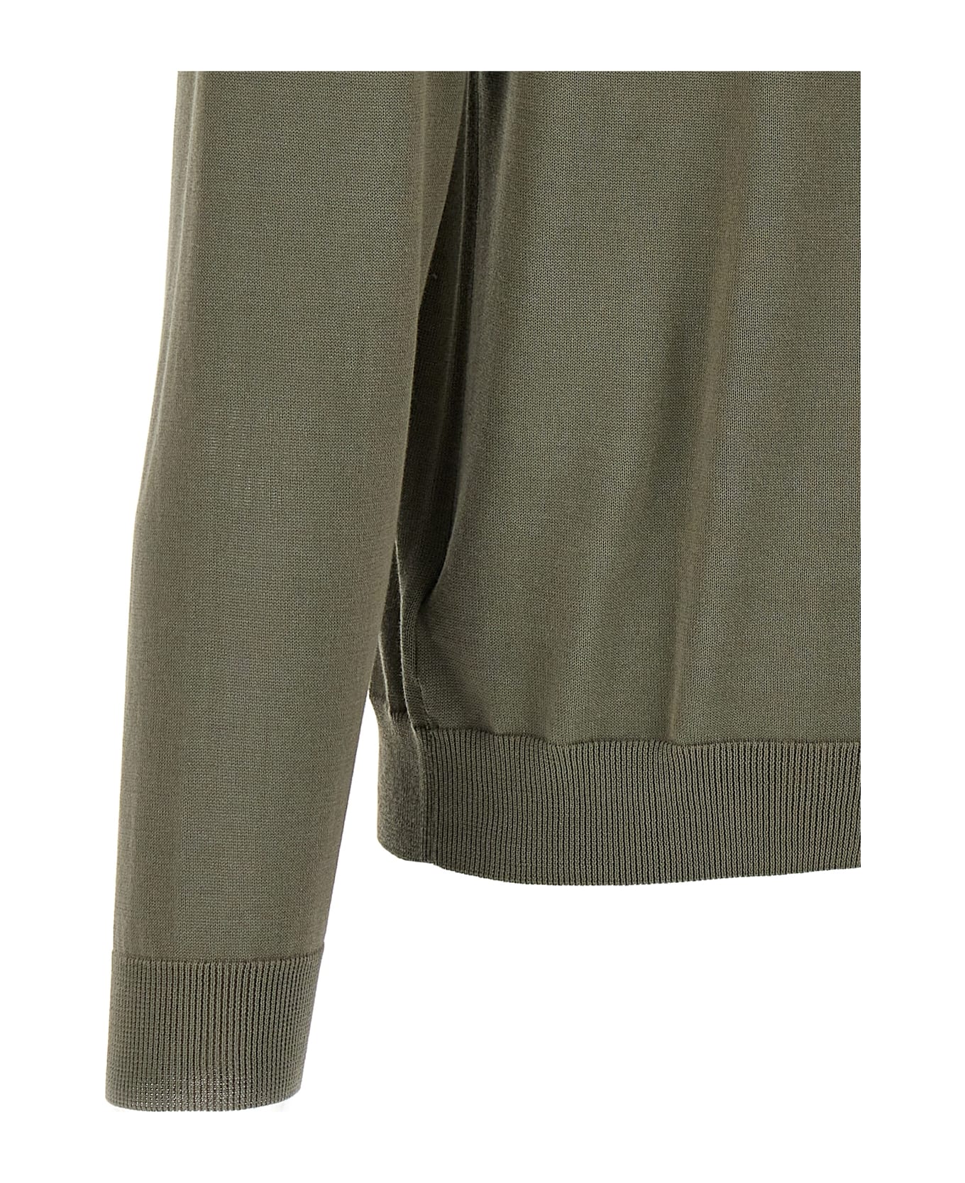 Zanone Cotton Sweater - Green