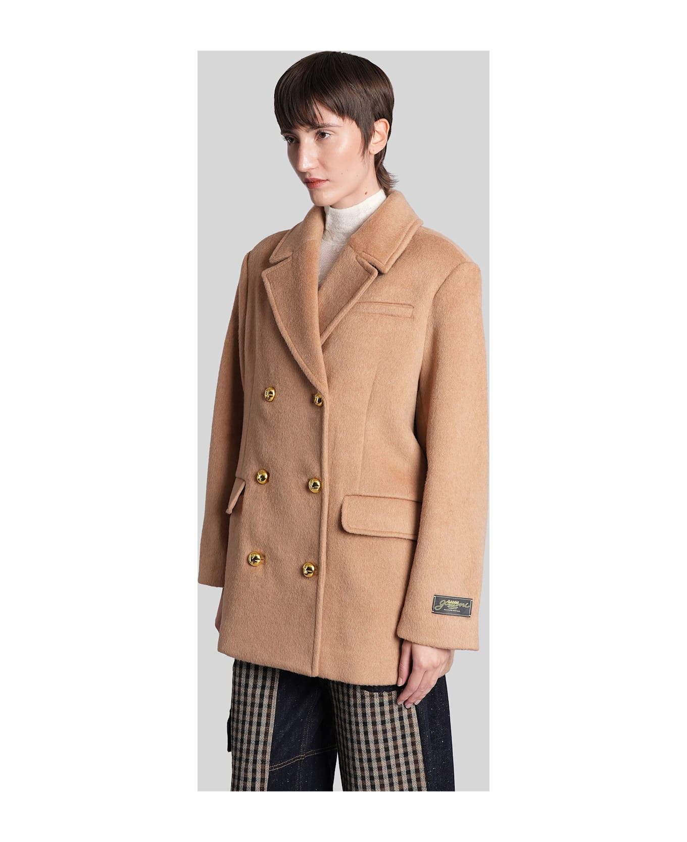 Ganni In Beige Wool - beige