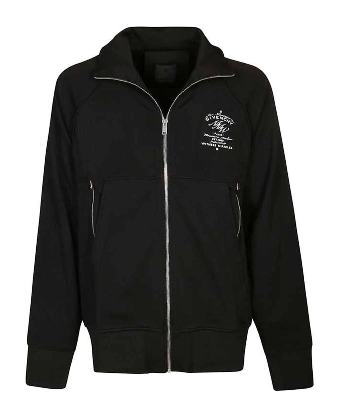 Givenchy Logo Zipped Sweatshirt - Black フリース