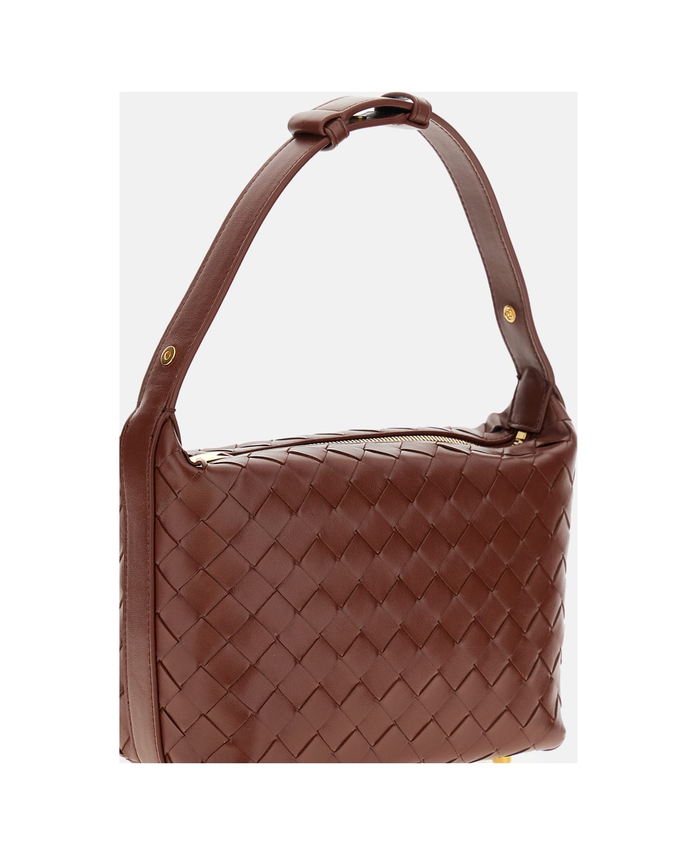 Bottega Veneta Mini Wallace Leather Shoulder Bag - Brown