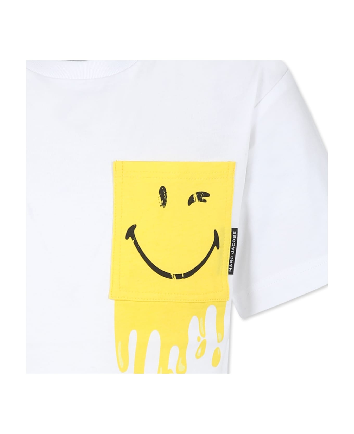 Little Marc Jacobs White T-shirt For Boy With Smiley - White
