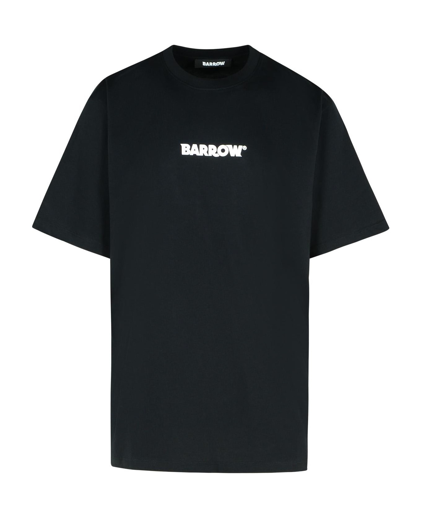 Barrow 'basic' Black Cotton T-shirt - Black