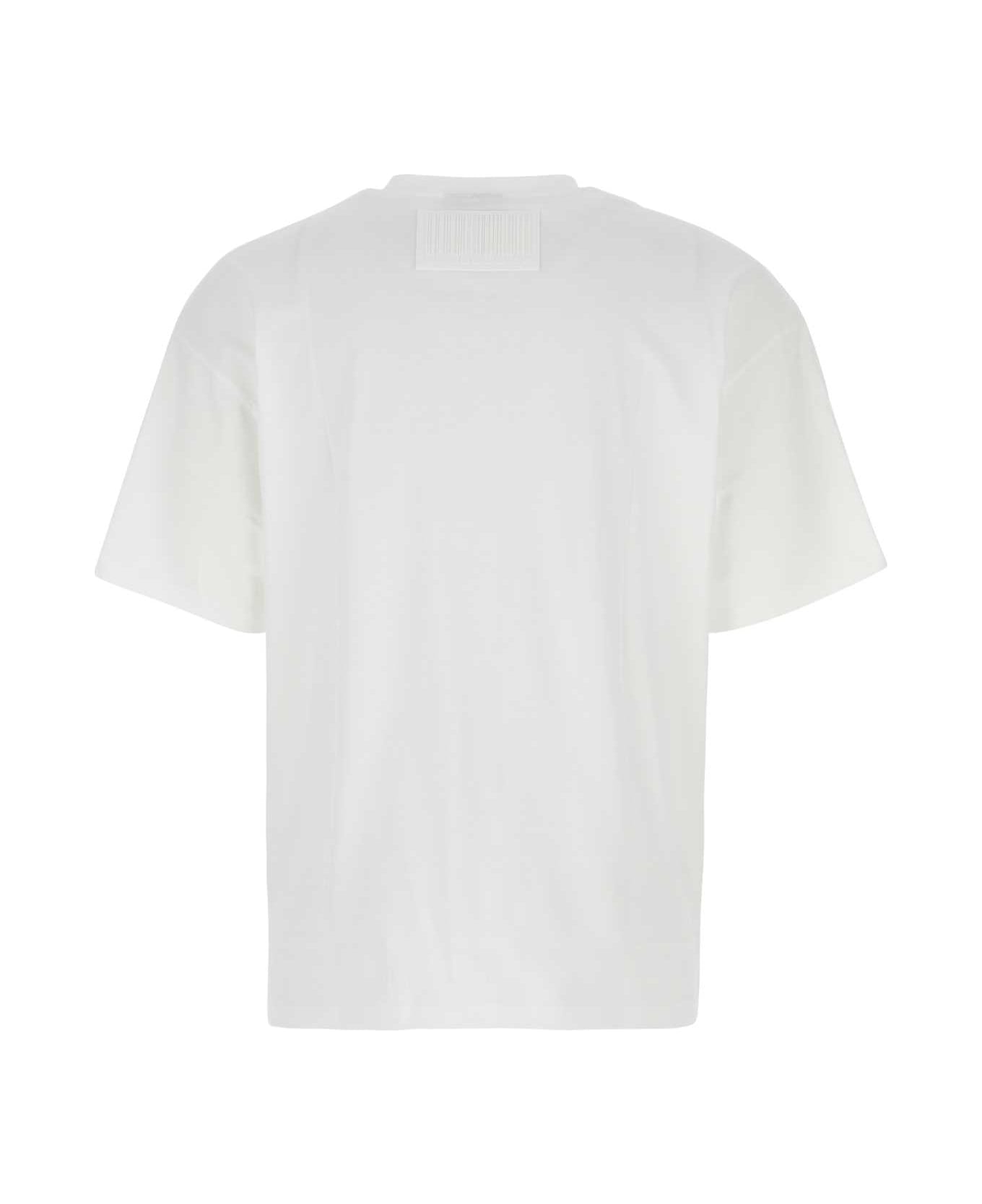 VTMNTS White Cotton T-shirt - WHITE シャツ