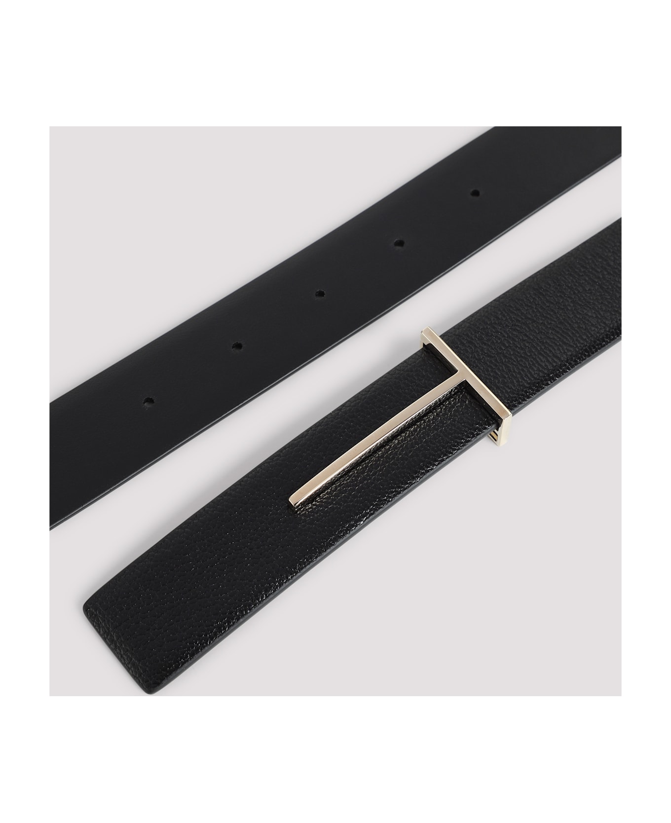 Tom Ford Goat Leather Belt - Naa Black