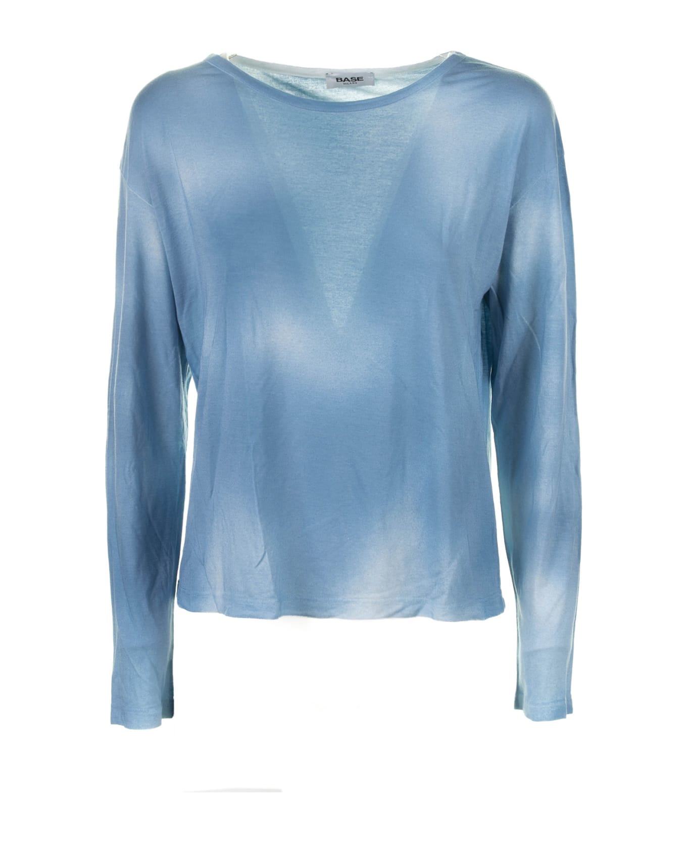 Base Blue Sweater With Shades - Blu