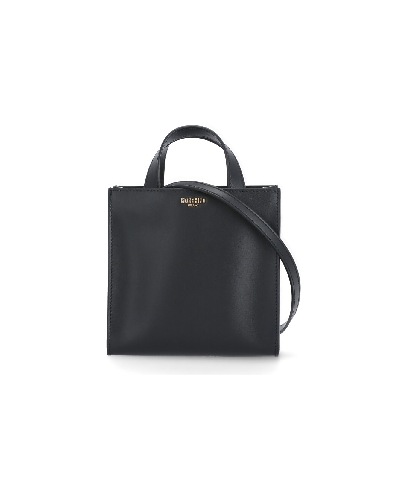 Moschino Leather Shoulder Bag - Black ショルダーバッグ