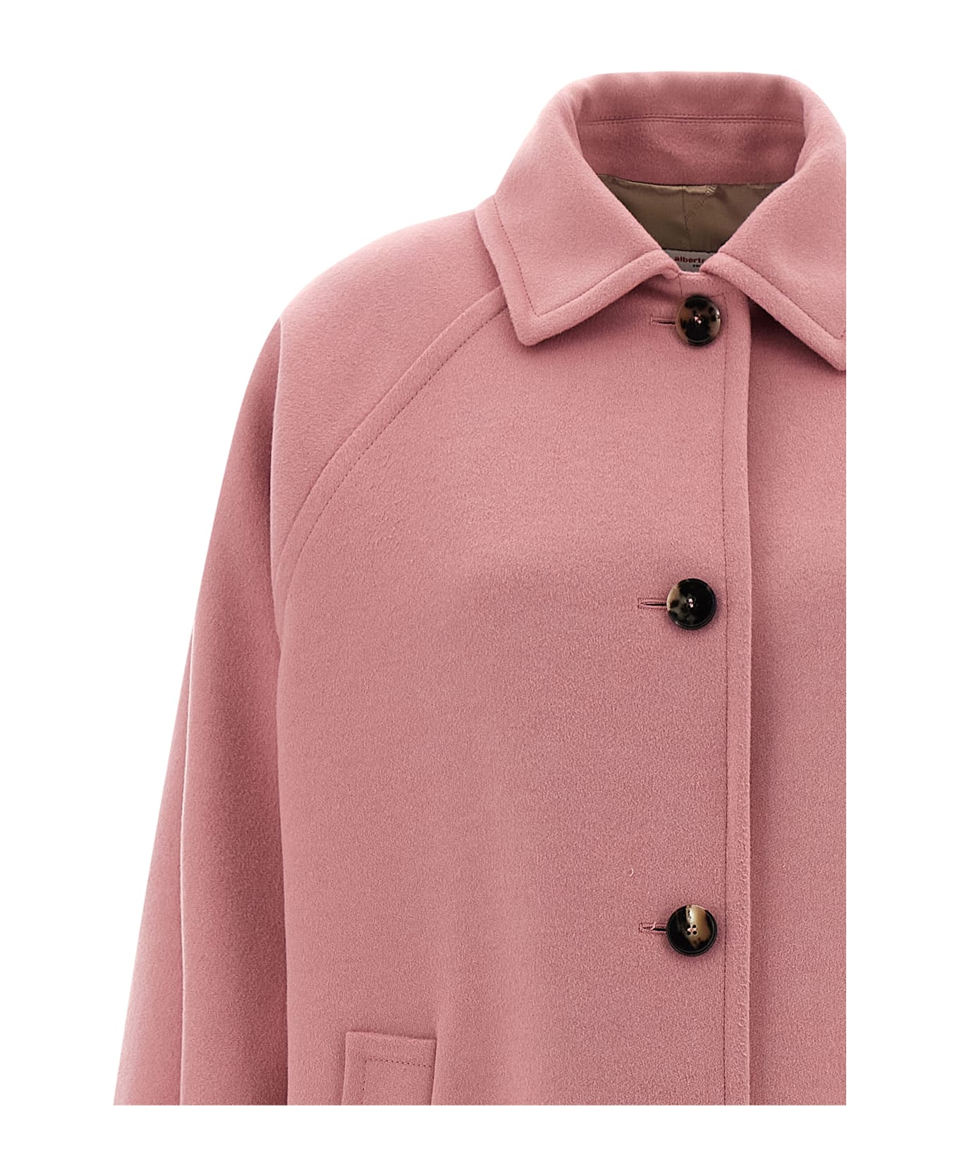 Alberto Biani Wool Coat - Pink