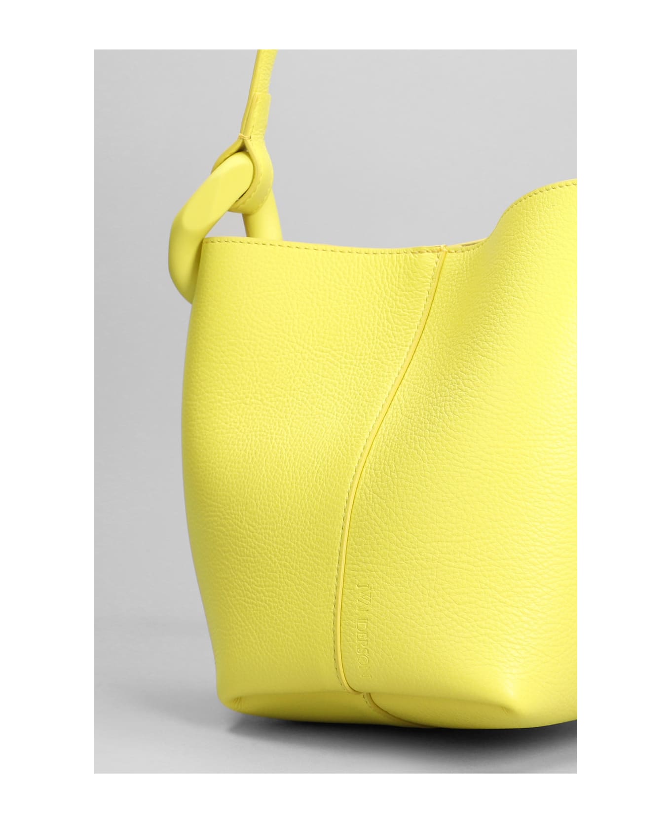 J.W. Anderson Corner Leather Small Bucket Bag - Yellow トートバッグ