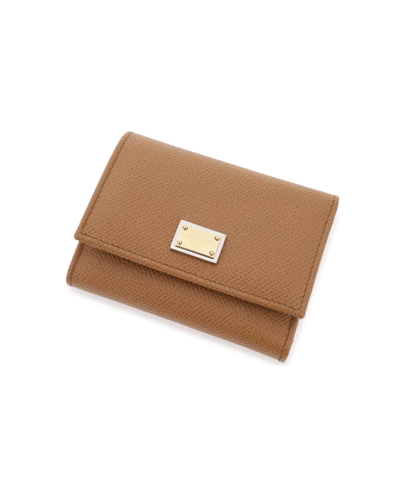 Dolce & Gabbana French Flap Wallet - CARAMELLO (Brown) 財布