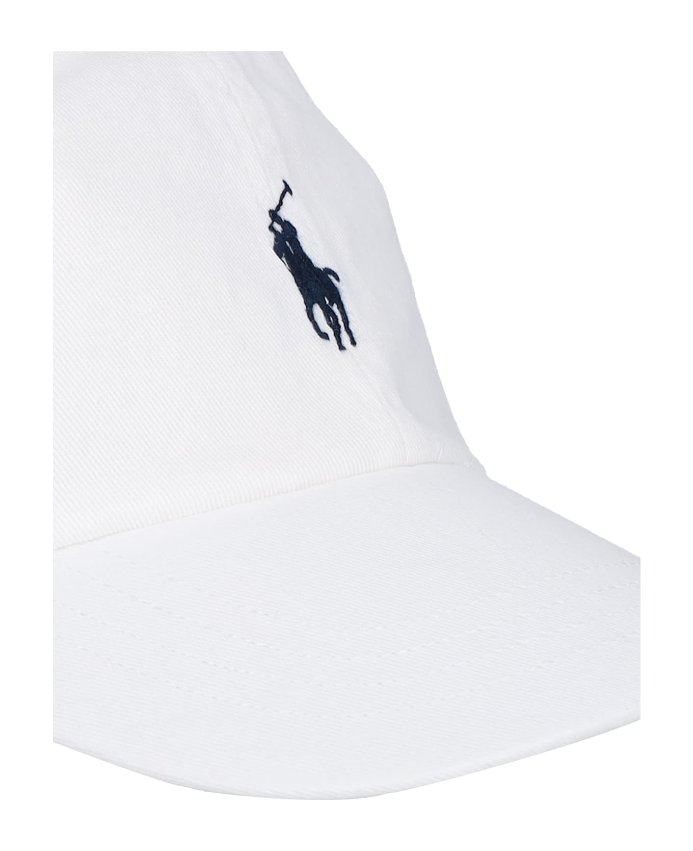 Polo Ralph Lauren Logo Embroidered Baseball Cap - White