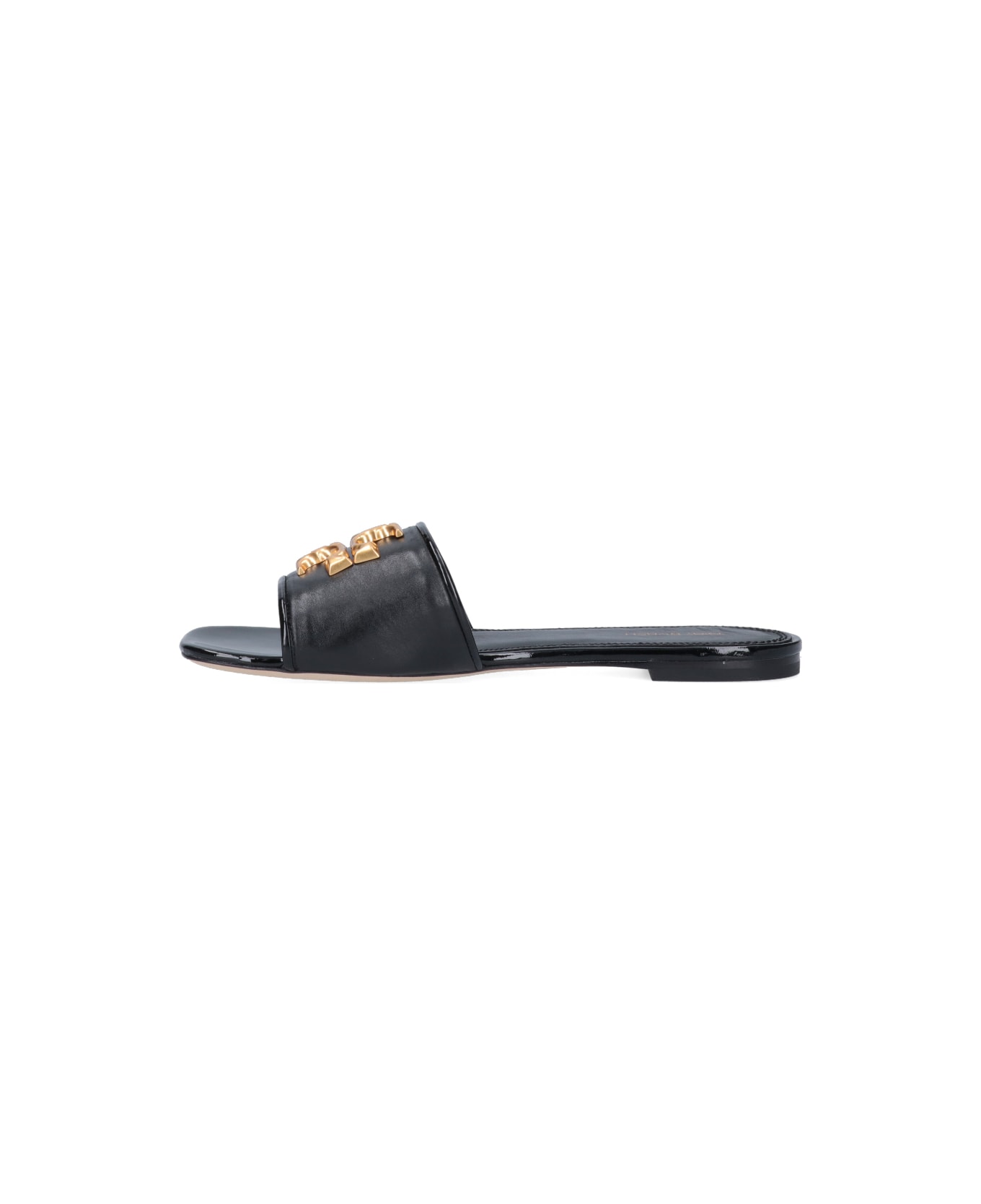 Tory Burch 'eleanor' Slider Sandals - Black  