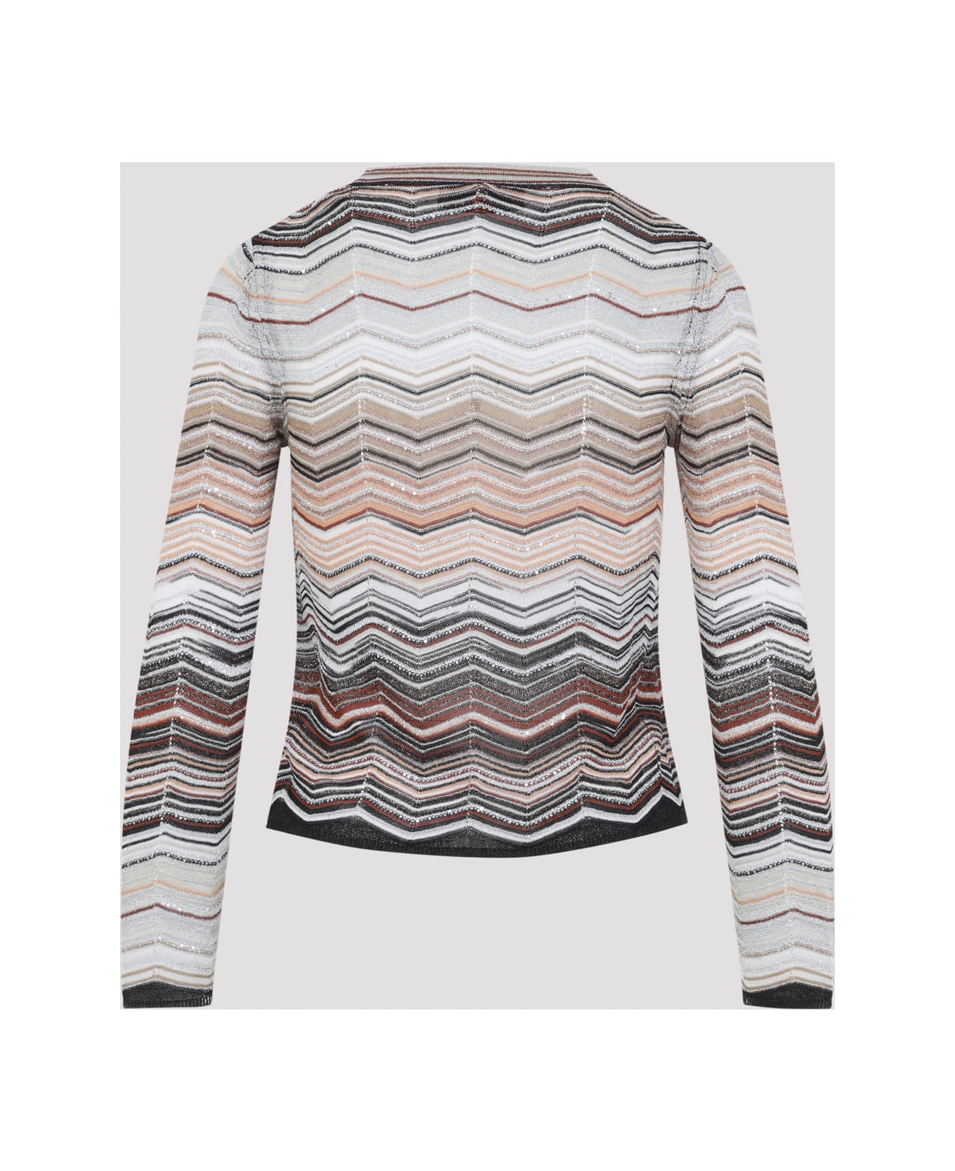 Missoni Buttoned Cardigan - Zv Red Beige Tones