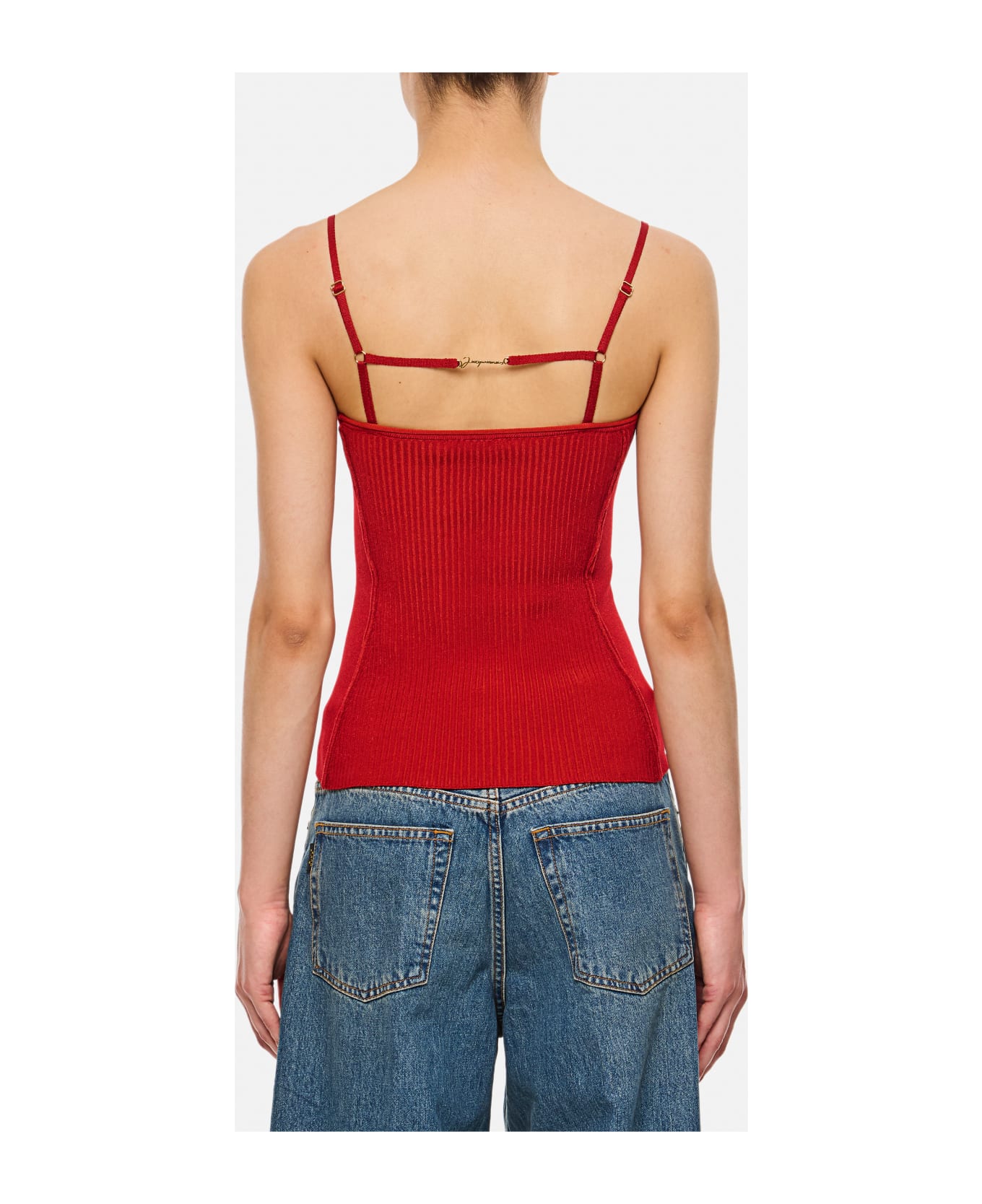 Jacquemus Le Haut Sierra Viscose Top - Red