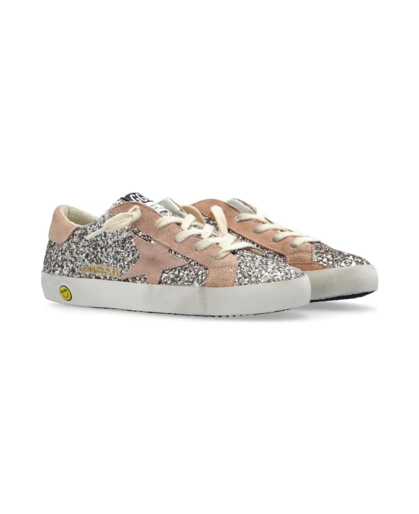 Golden Goose Kids Sneakers Beige - Cinder/Powder Pink