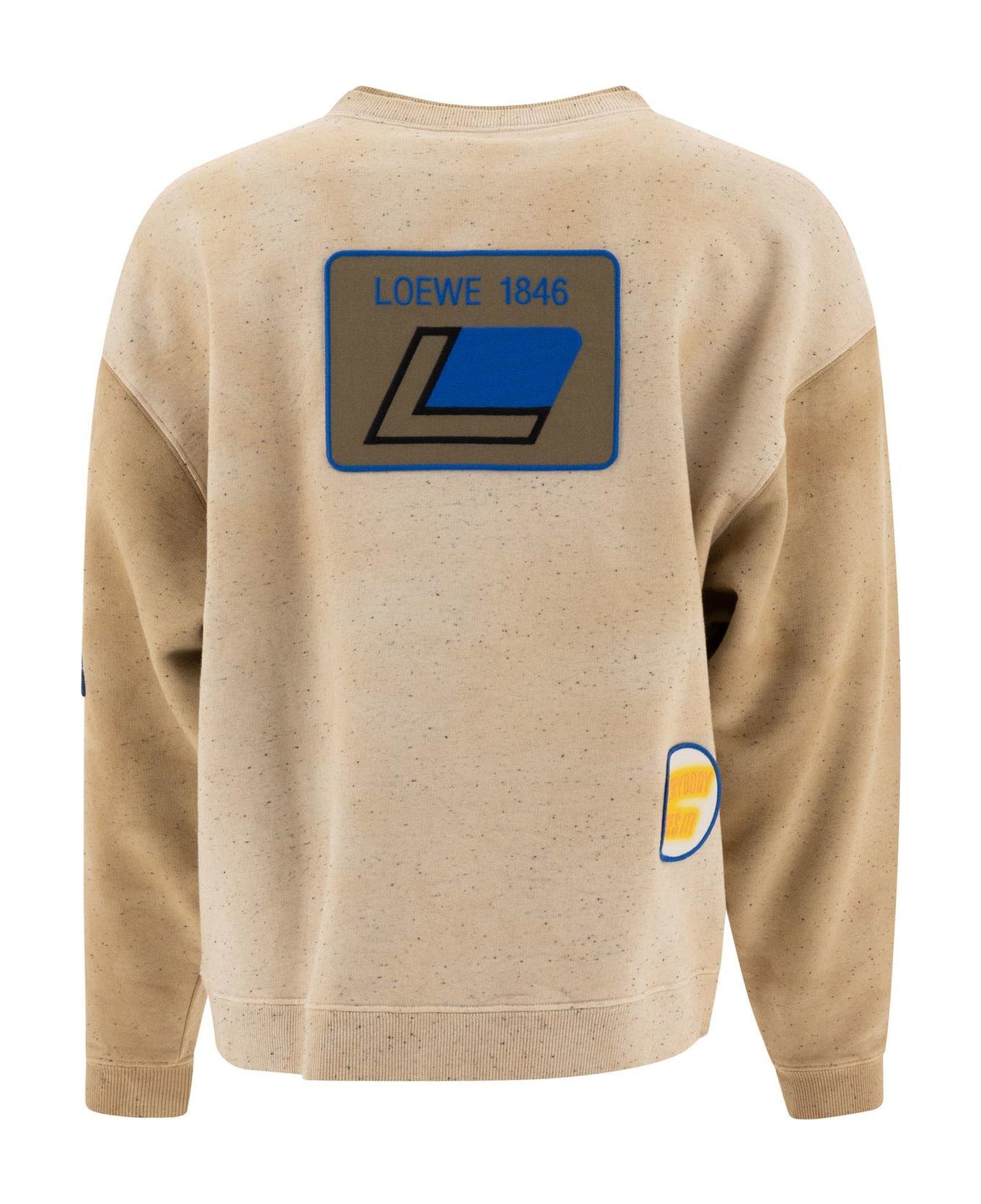 Loewe Wandering Valleys Sweatshirt - LIGHT OAT MELANGE