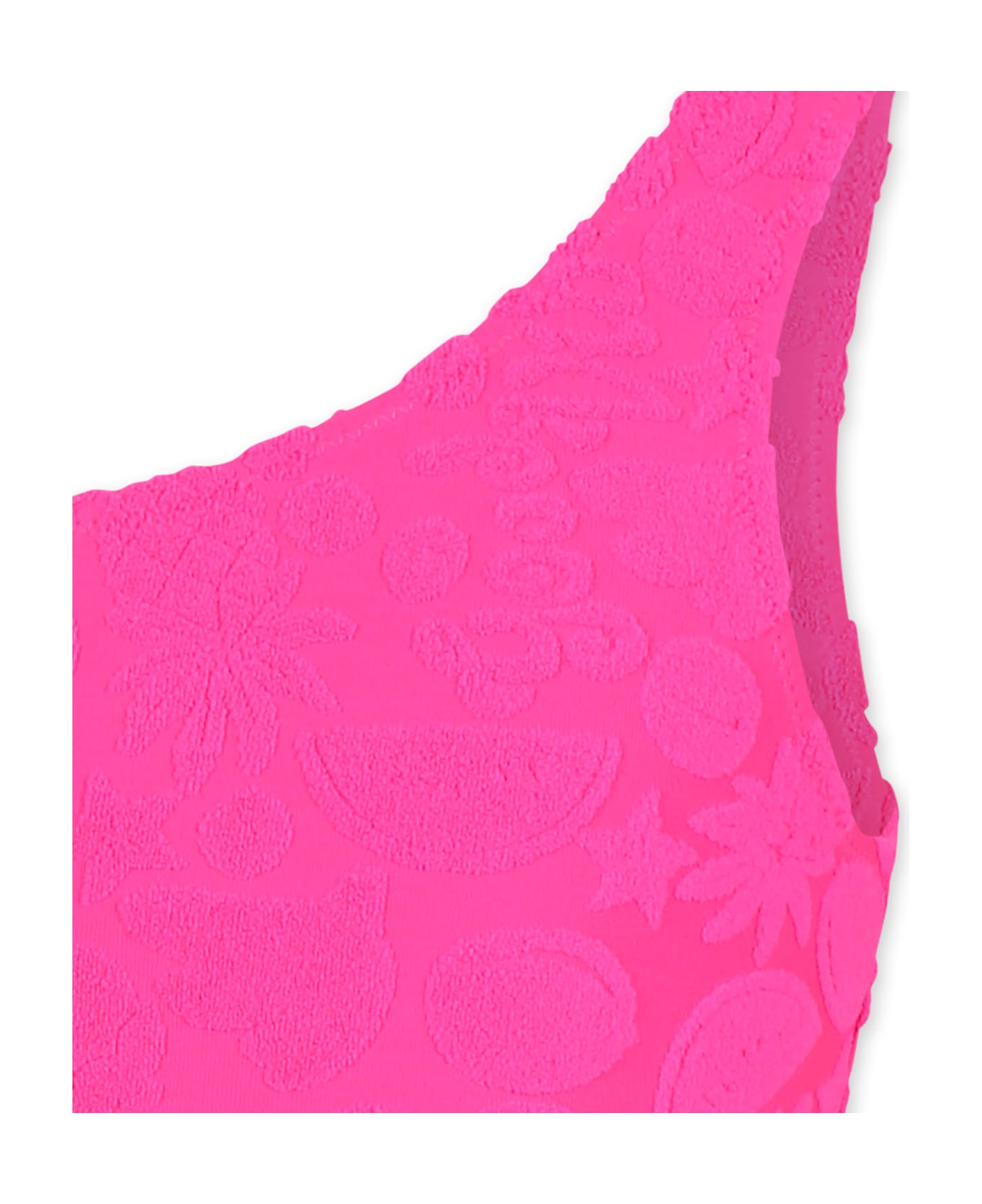 Molo Fuchsia Swimsuit For Girl With Fruit - Fuchsia