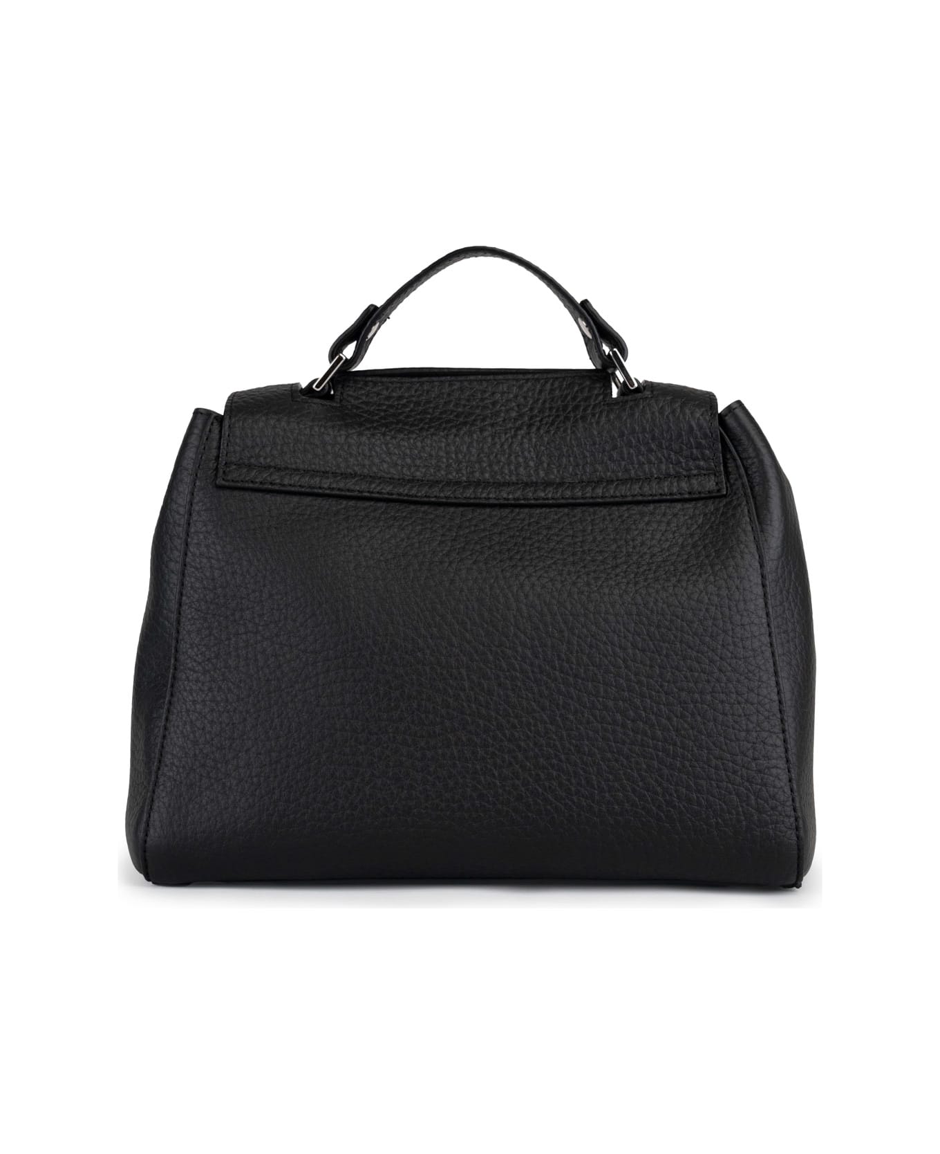 Orciani "sveva Soft Small" Tote Bag In Black Nappa - Nero