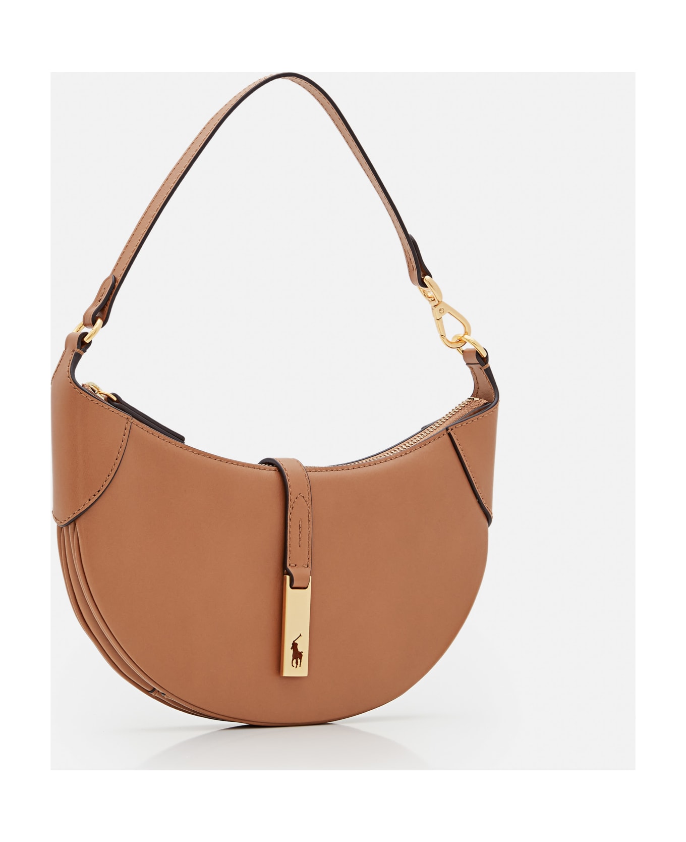 Polo Ralph Lauren Mini Sac Leather Shoulder Bag - Brown