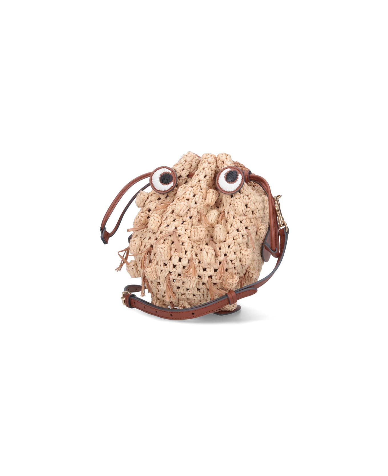 Anya Hindmarch Mini Crossbody Bag "eyes" - Beige