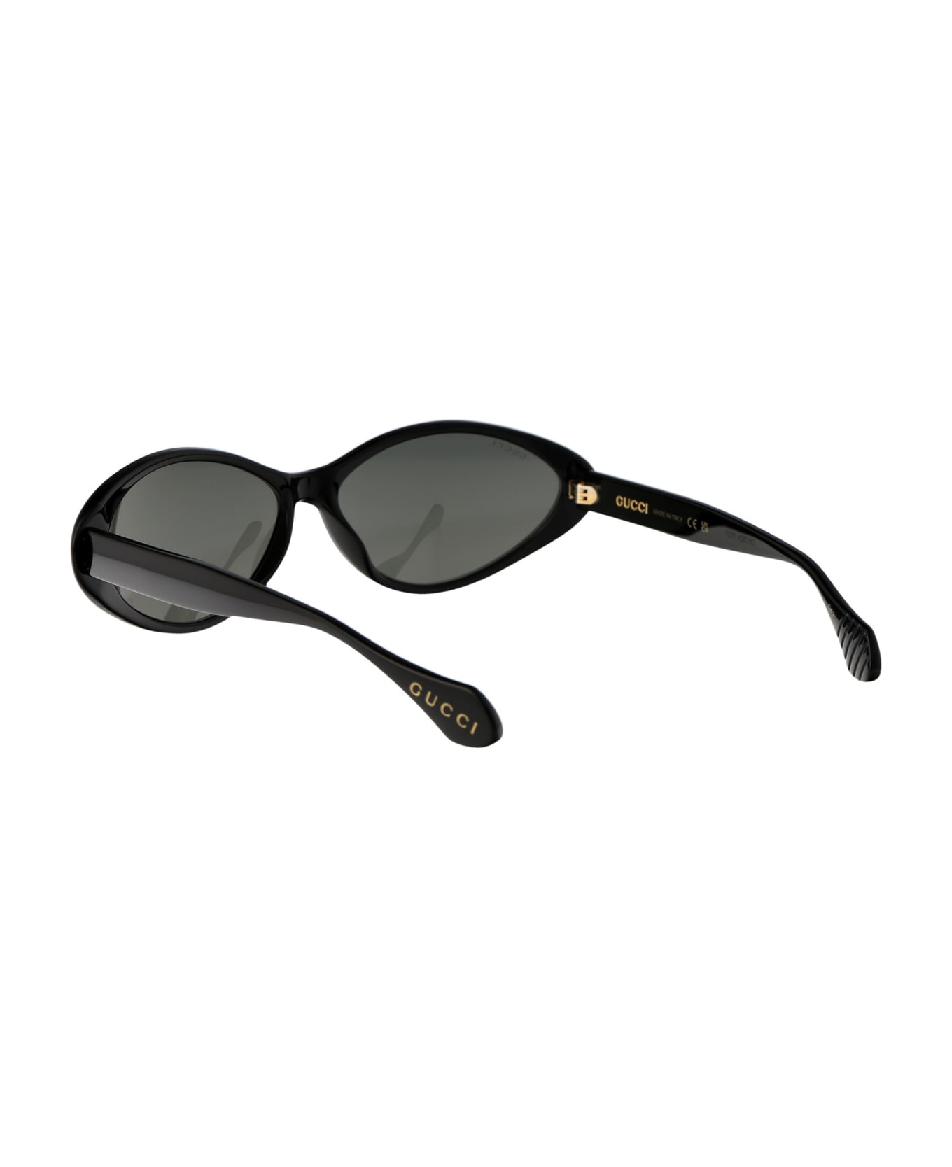 Gucci Eyewear Gg1377s Sunglasses - 002 BLACK BLACK GREY