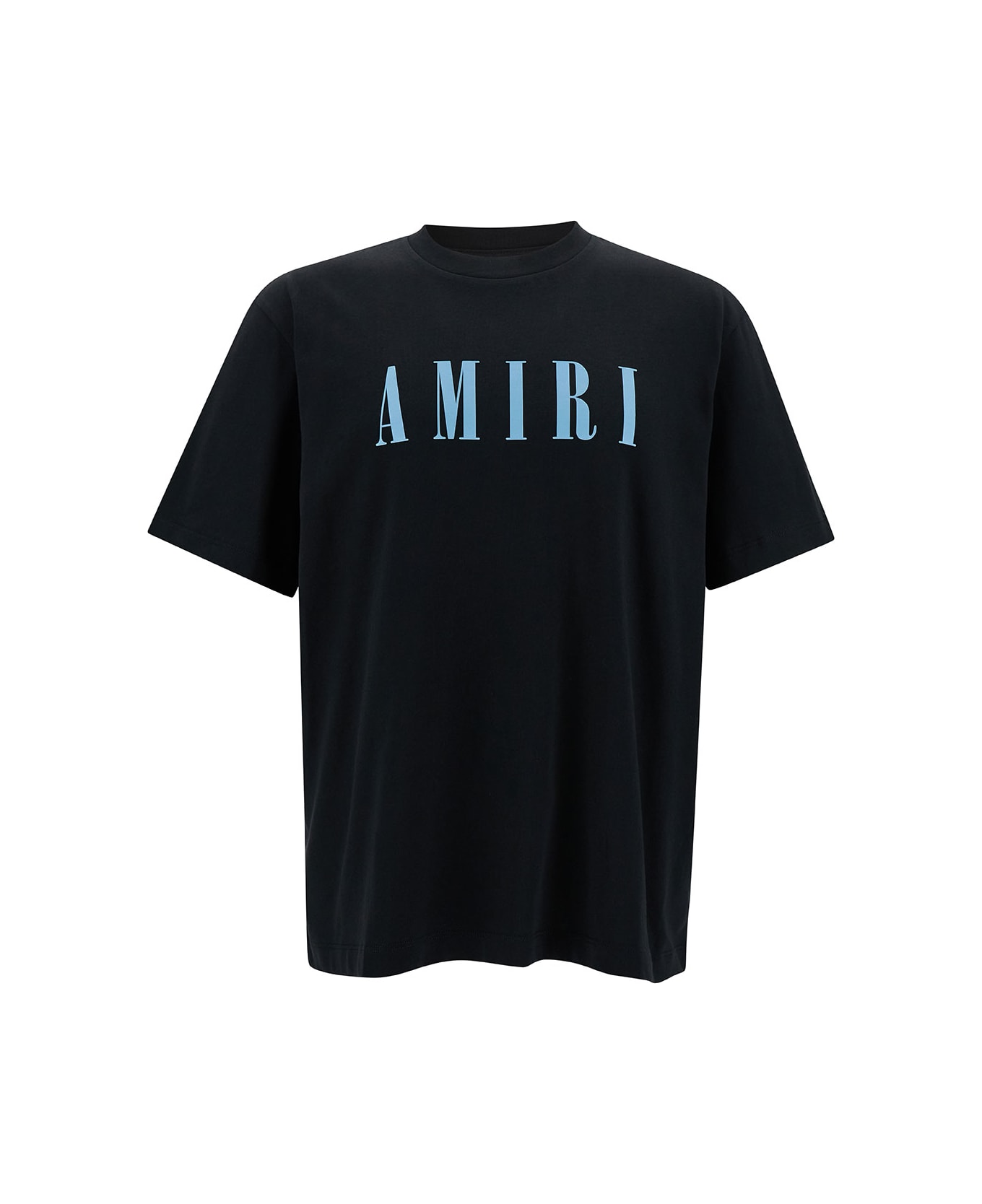 AMIRI Black T-shirt With Contrasting Logo Print In Cotton Man - Black