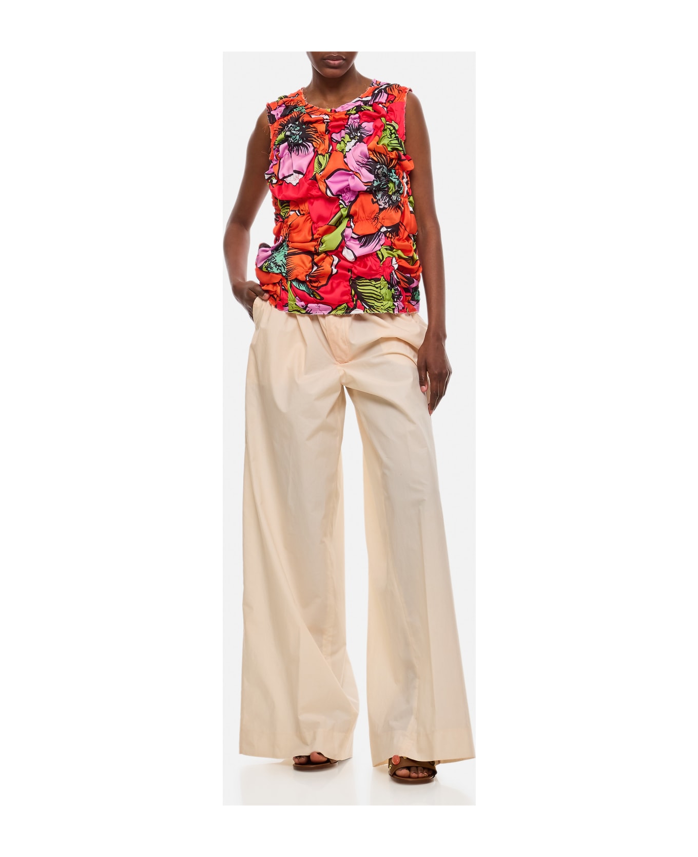 Quira Oversized Cotton Trousers