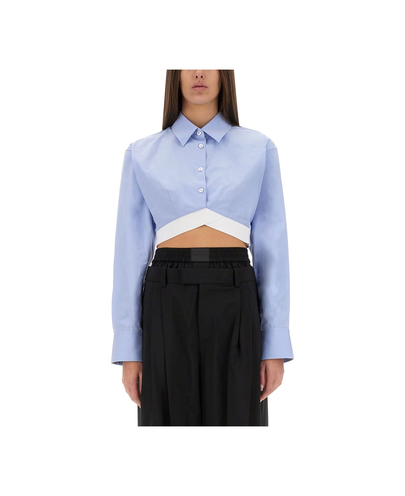 Alexander Wang Cropped Shirt - AZURE