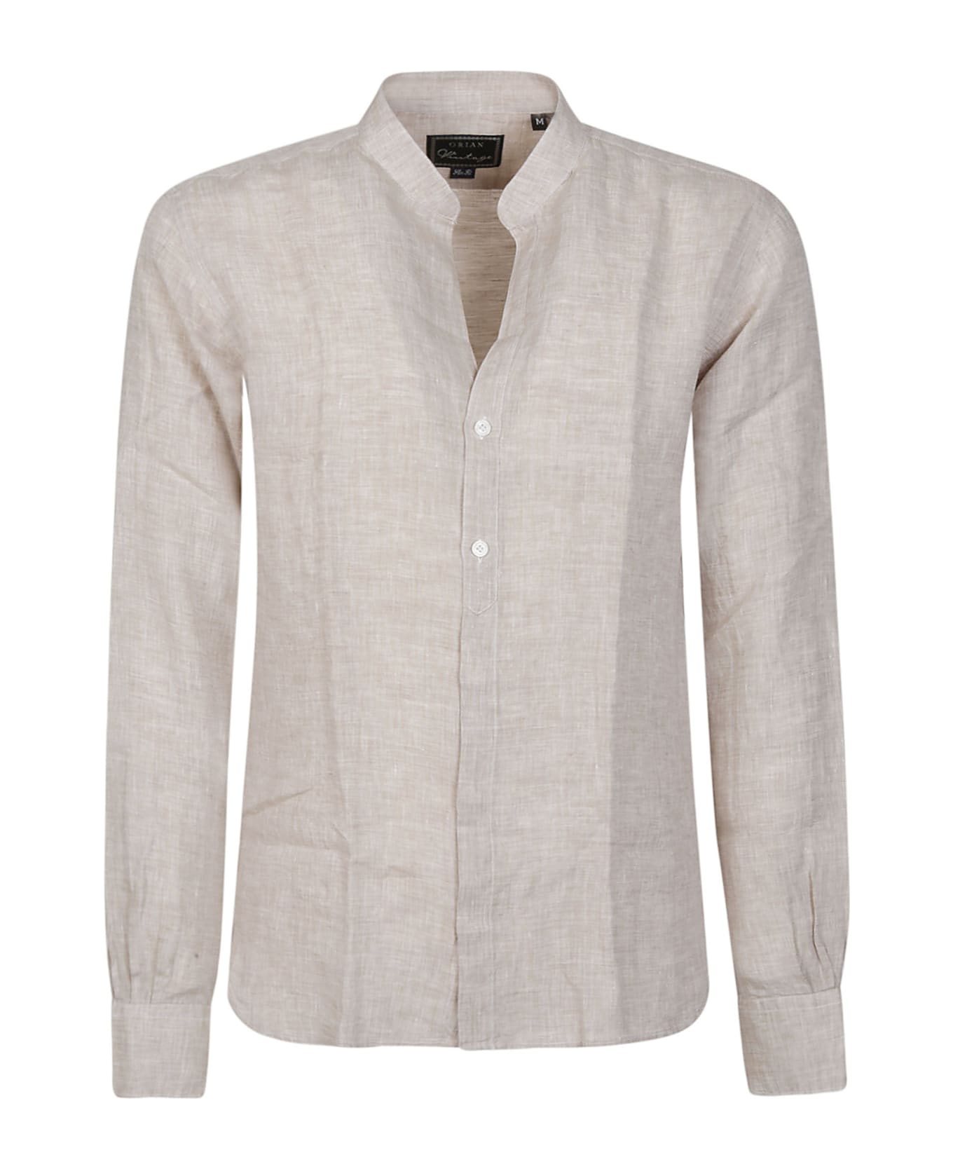 Orian Long Sleeve Washed Shirt - Beige