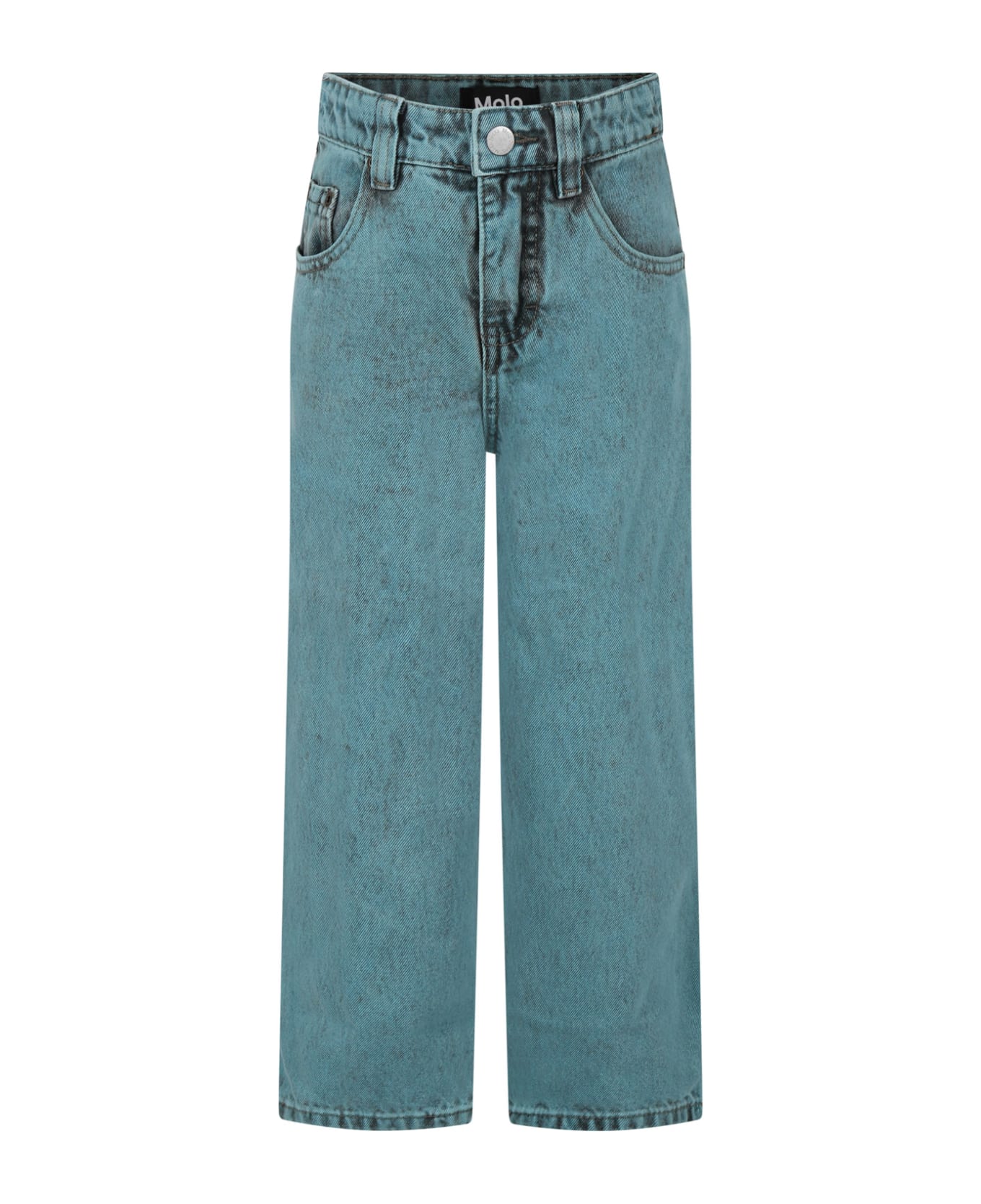 Molo Sky Blue Aiden Jeans For Kids - Light Blue ボトムス